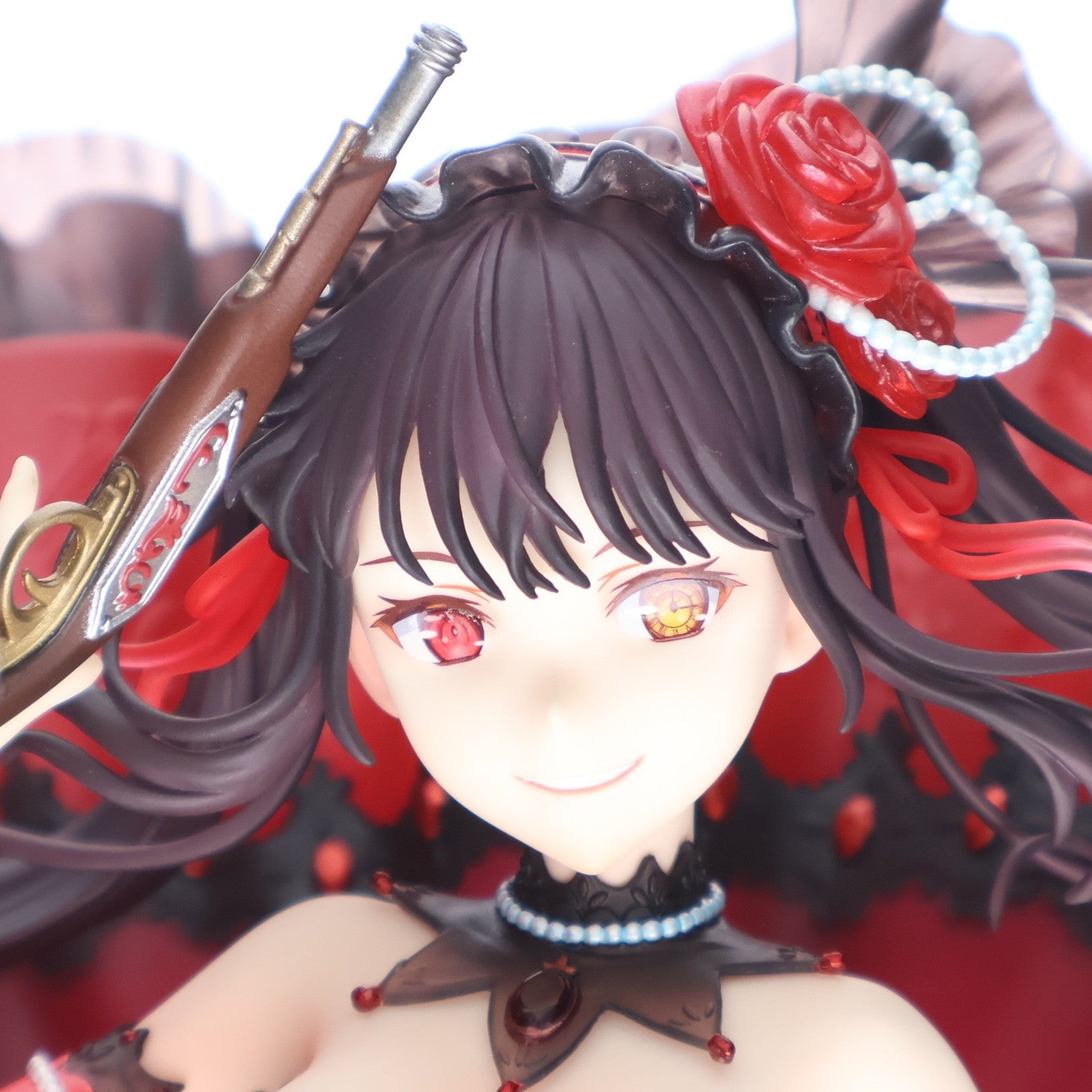 【中古即納】[FIG] 公式通販&Amazon限定特典 SHIBUYA SCRAMBLE FIGURE 時崎狂三(ときさくくるみ) - Pigeon Blood Ruby Dress Ver. - デート・ア・バレット 1/7 完成品 フィギュア eStream/アルファサテライト(20211130)