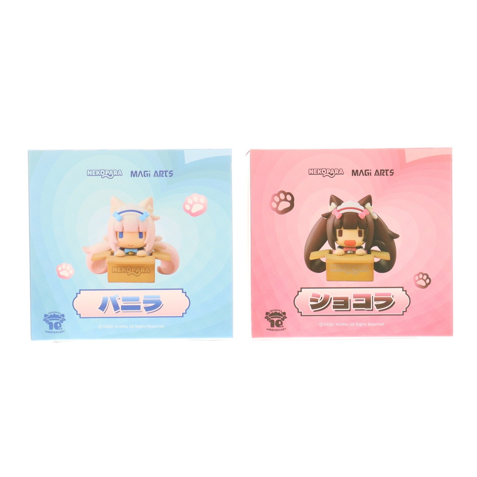 【中古即納】[FIG] バニラ&ショコラ(2体セット) Q版 ネコぱら 完成品 デフォルメフィギュア MAGI ARTS(マギアーツ)(20251123)