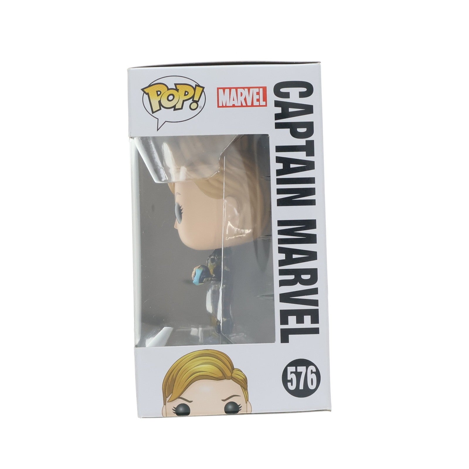 【中古即納】[FIG] POP! Marvel Series #576 キャプテン・マーベル(ショートヘア版) アベンジャーズ/エンドゲーム 完成品 フィギュア FUNKO(ファンコ)(20191231)