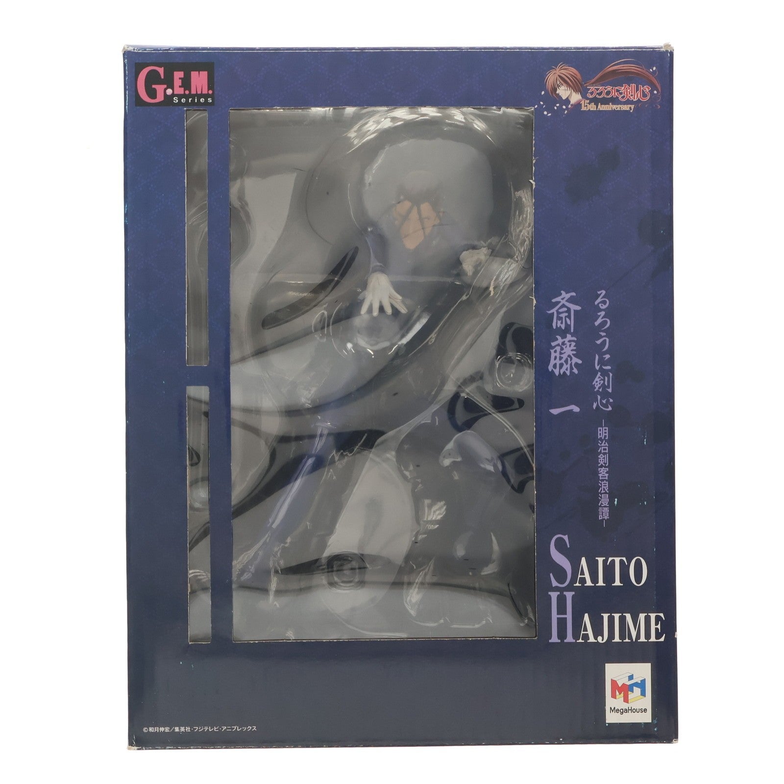 【中古即納】[FIG] G.E.M.シリーズ 斎藤一(さいとうはじめ) るろうに剣心-明治剣客浪漫譚- 1/8 完成品フィギュア メガハウス(20120201)