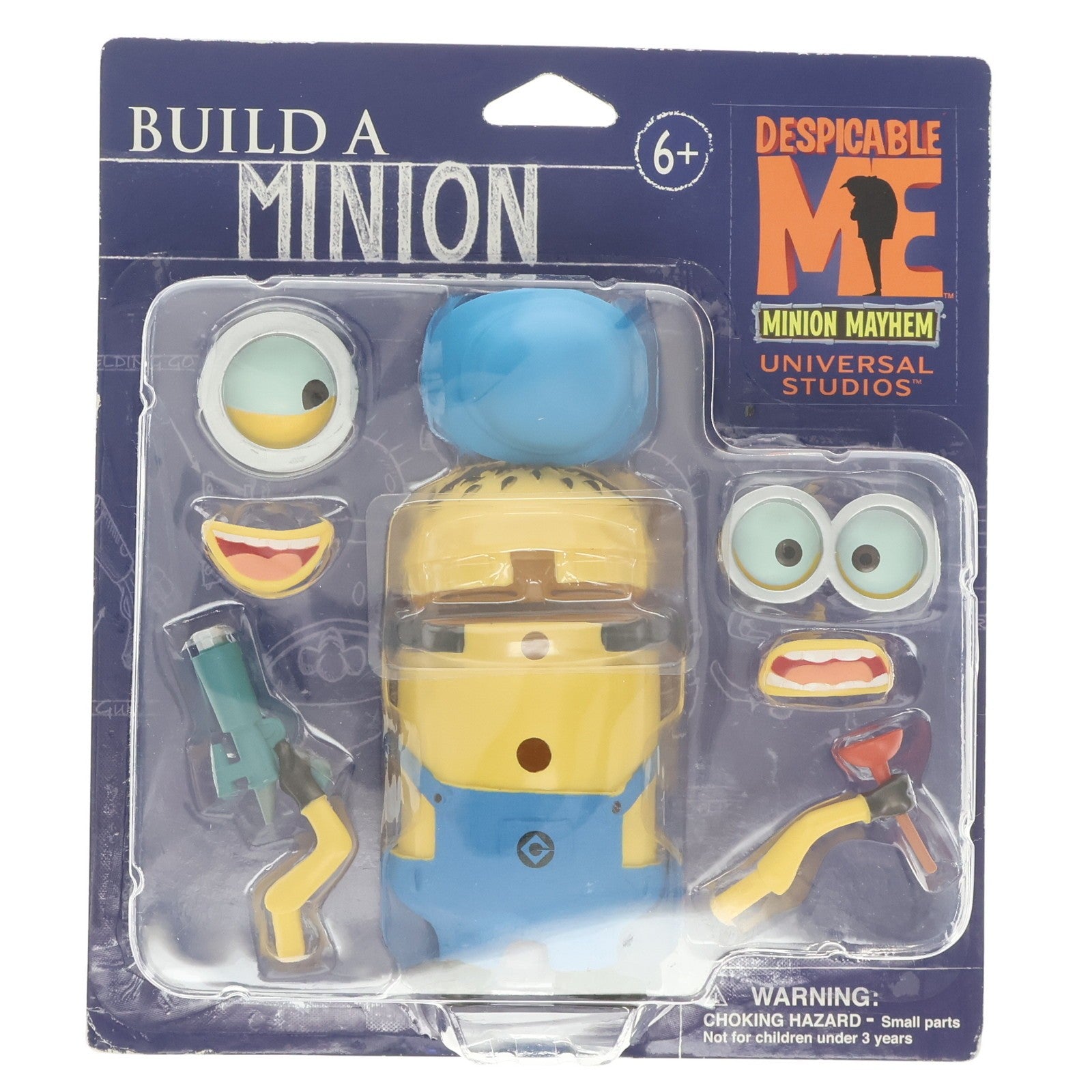 【中古即納】[FIG] ユニバーサル・スタジオ・ジャパン限定 BUILD A MINION ミニオン(ヘルメット&レイガン&プランジャー) 怪盗グルーの月泥棒 組立品 フィギュア ユー・エス・ジェイ(20101231)