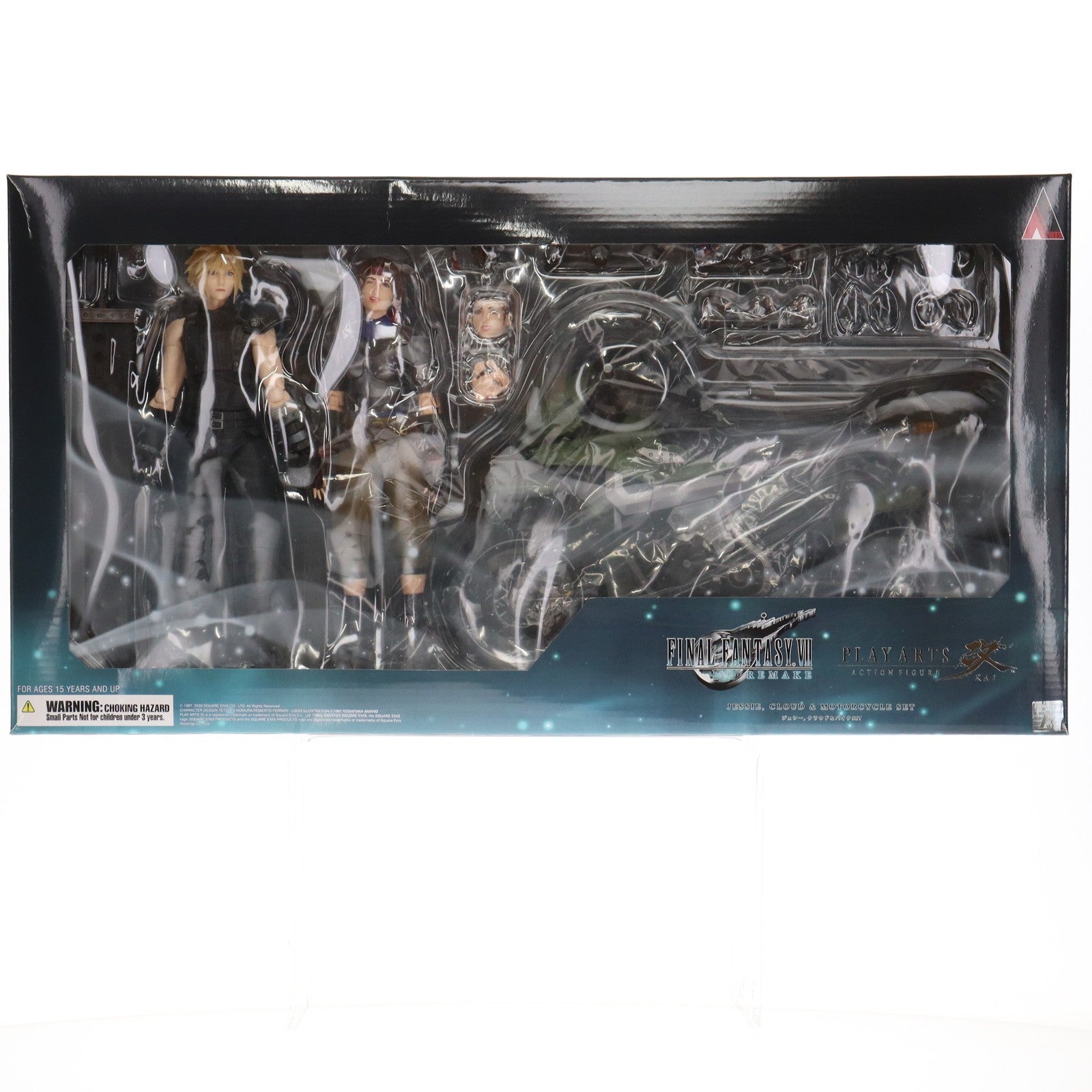 【中古即納】[FIG] PLAY ARTS改(プレイアーツ改) ジェシー、クラウド&バイクSET FINAL FANTASY VII REMAKE(ファイナルファンタジー7 リメイク) 完成品 可動フィギュア スクウェア・エニックス(20220828)