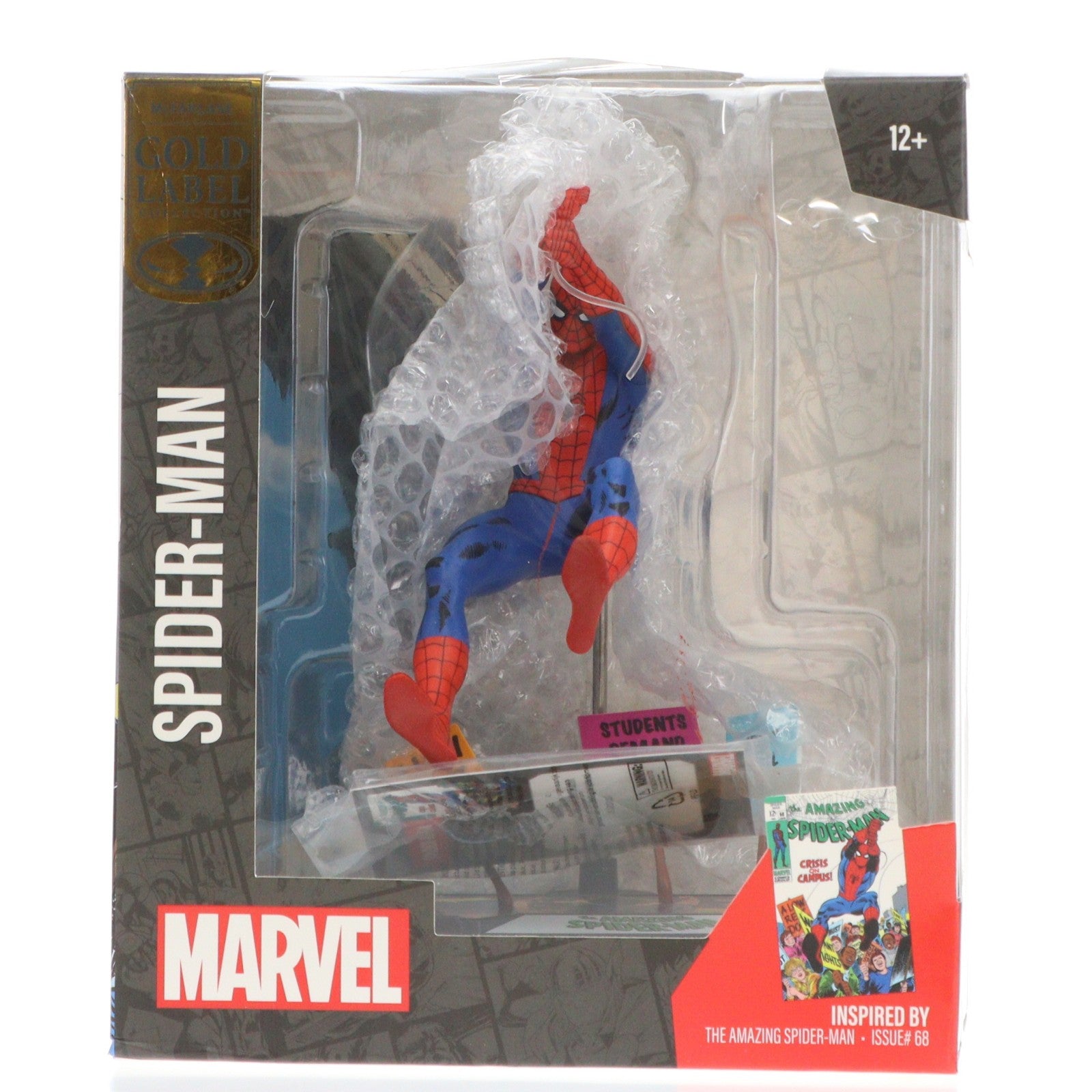 【中古即納】[FIG] カード付属 #006 スパイダーマン(ジョン・ロミータ Sr./The Amazing Spider-Man Vol.1 #68) マーベル・コミック 1/10 完成品 シーン・フィギュア マクファーレン・トイズ(20241031)