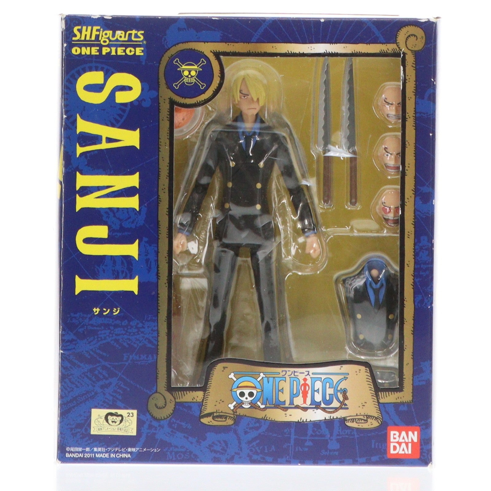 【中古即納】[FIG] S.H.Figuarts(フィギュアーツ) サンジ ONE PIECE(ワンピース) 完成品 可動フィギュア バンダイ(20110521)