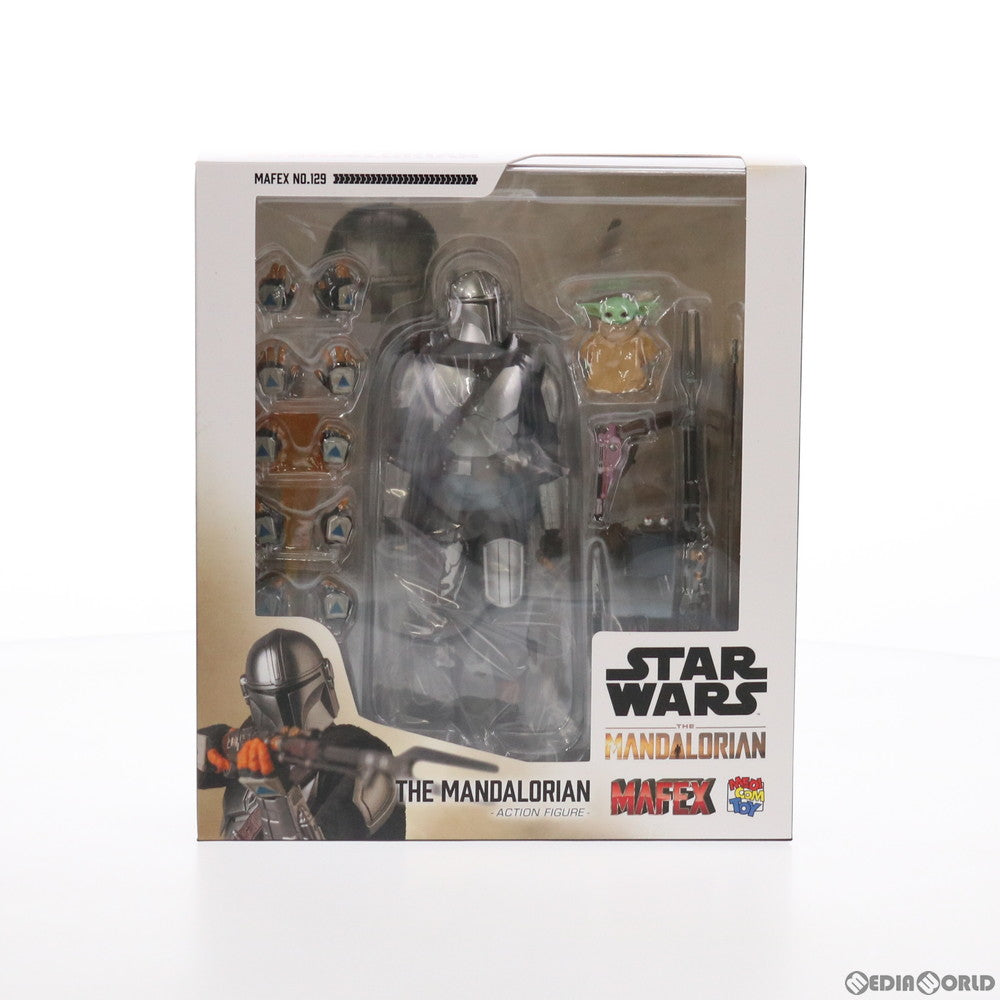 【中古即納】[FIG] マフェックス No.129 MAFEX MANDALORIAN(マンダロリアン) STAR WARS(スター・ウォーズ) ザ・マンダロリアン 完成品 可動フィギュア メディコム・トイ(20210731)