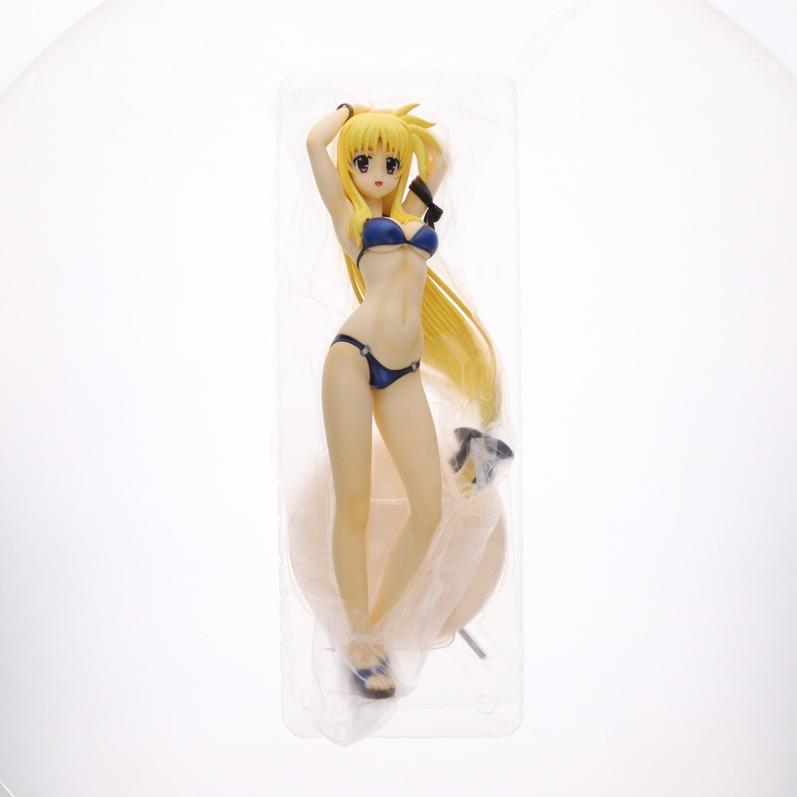 【中古即納】[FIG] フェイト・T・ハラオウン 水着Ver. 魔法少女リリカルなのはStrikerS(ストライカーズ) 1/4 完成品 フィギュア グッドスマイルカンパニー(20111210)
