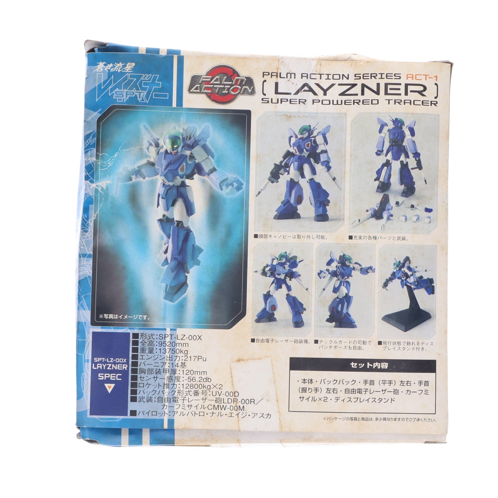 【中古即納】[FIG] パームアクション ACT-1 レイズナー 蒼き流星SPTレイズナー 完成品 可動フィギュア メガハウス(20060930)
