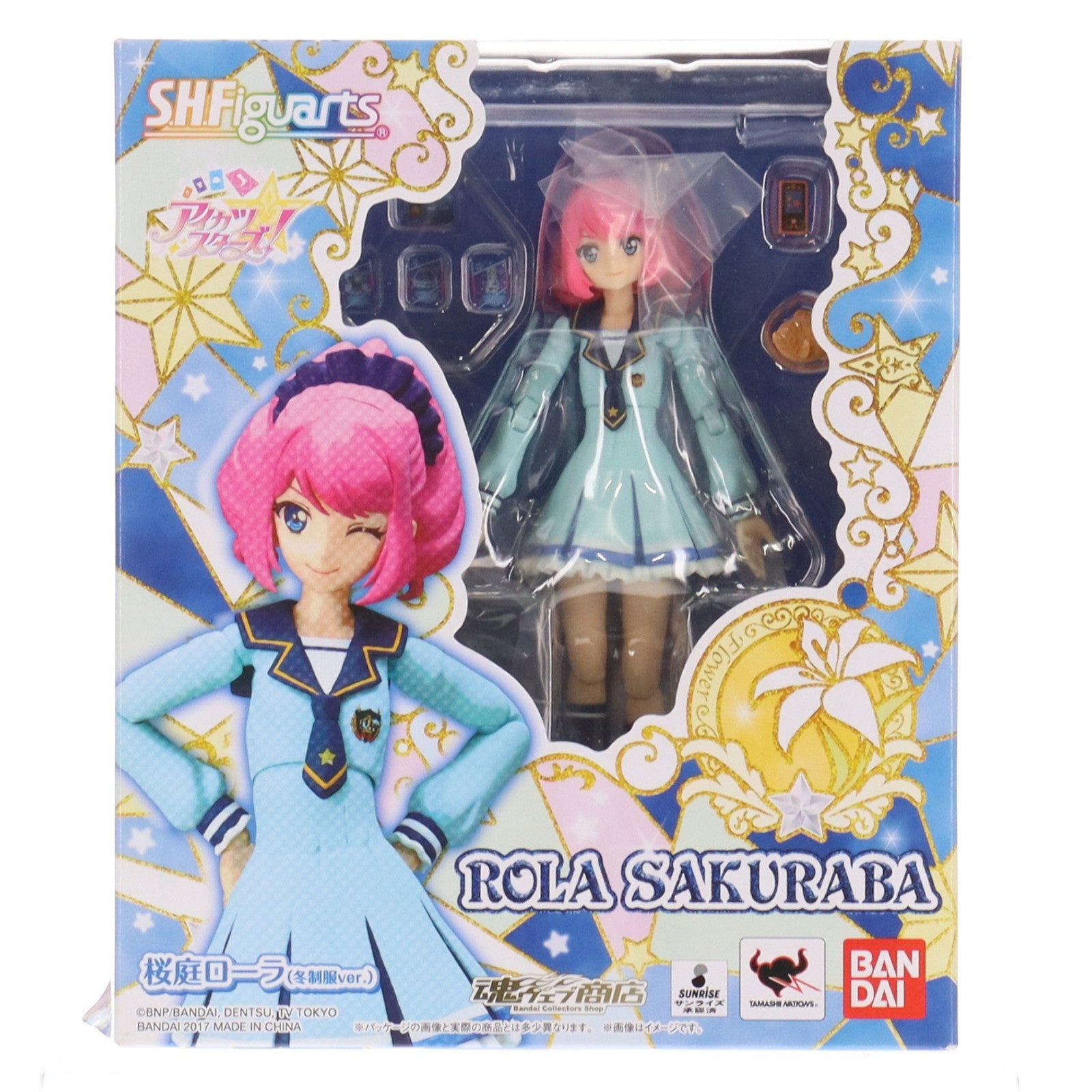 【中古即納】[FIG] 魂ウェブ商店限定 S.H.Figuarts(フィギュアーツ) 桜庭ローラ(冬制服ver.)(さくらばろーら) アイカツスターズ! 完成品 可動フィギュア バンダイ(20170731)