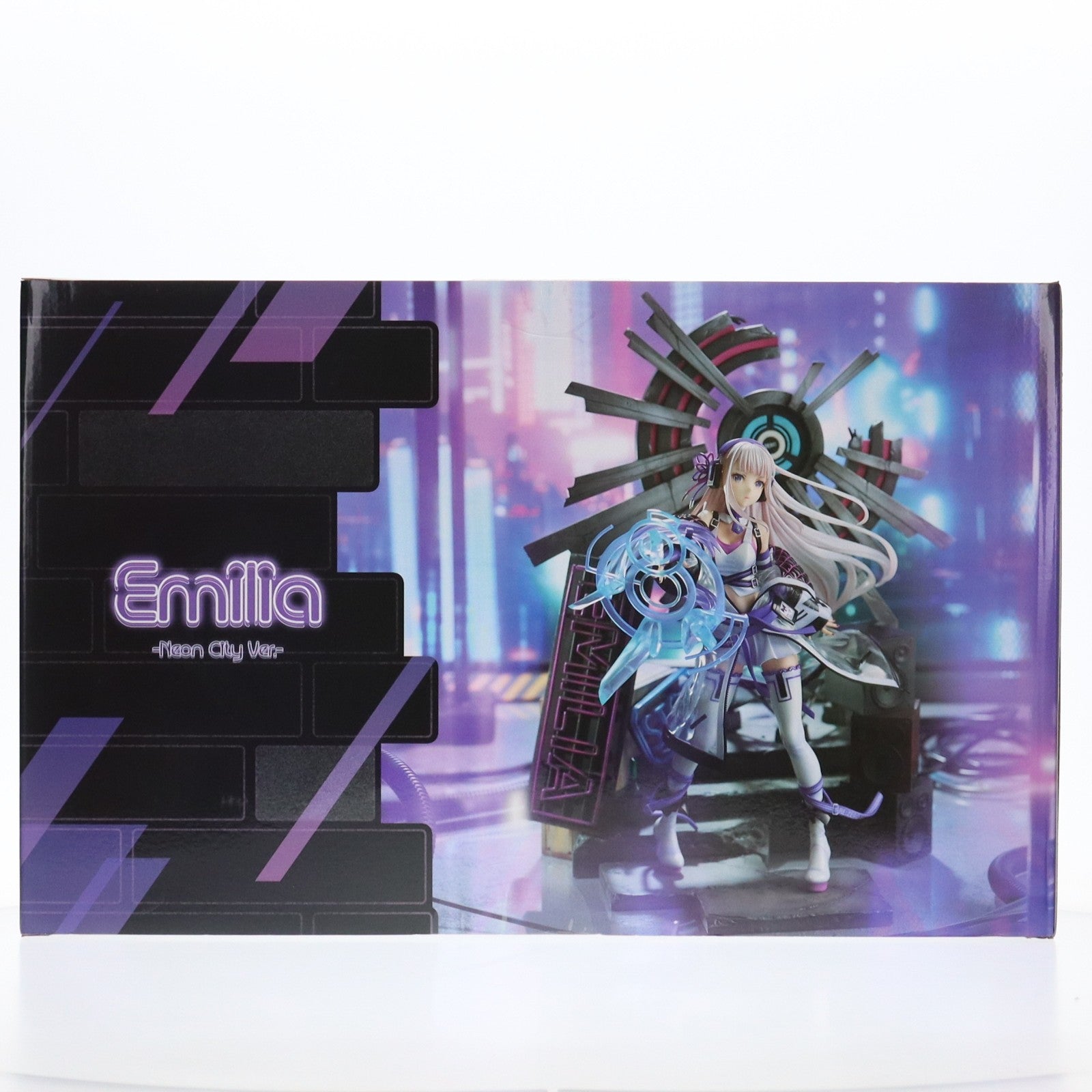 【中古即納】[FIG] eStream Store限定 SHIBUYA SCRAMBLE FIGURE エミリア -Neon City Ver.- Re:ゼロから始める異世界生活 1/7 完成品 フィギュア eStream(20220630)
