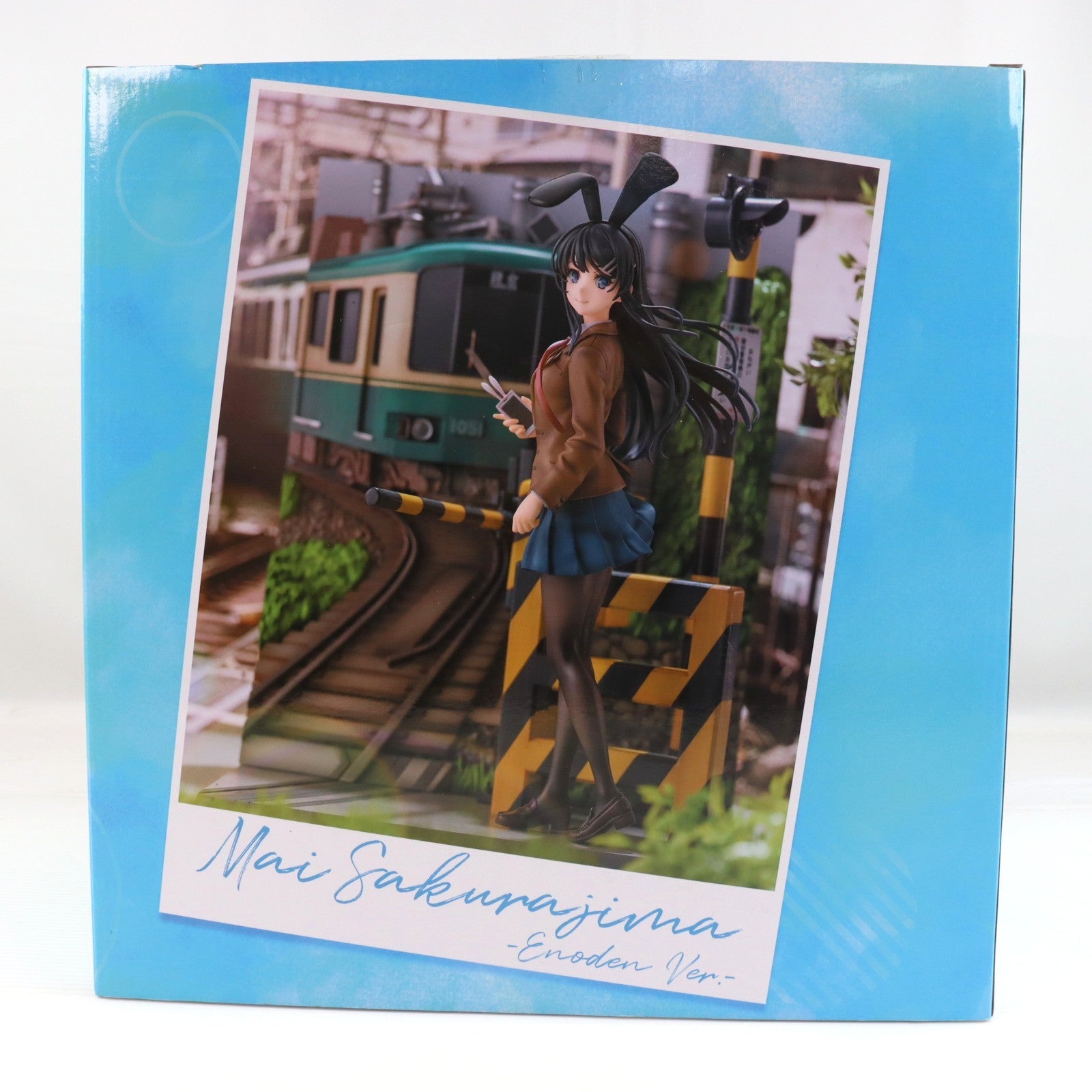 【中古即納】[FIG] eStream Store限定 SHIBUYA SCRAMBLE FIGURE 桜島麻衣(さくらじままい) -江ノ電 Ver.- 青春ブタ野郎はバニーガール先輩の夢を見ない 1/7 完成品 フィギュア eStream/アルファサテライト(20220531)