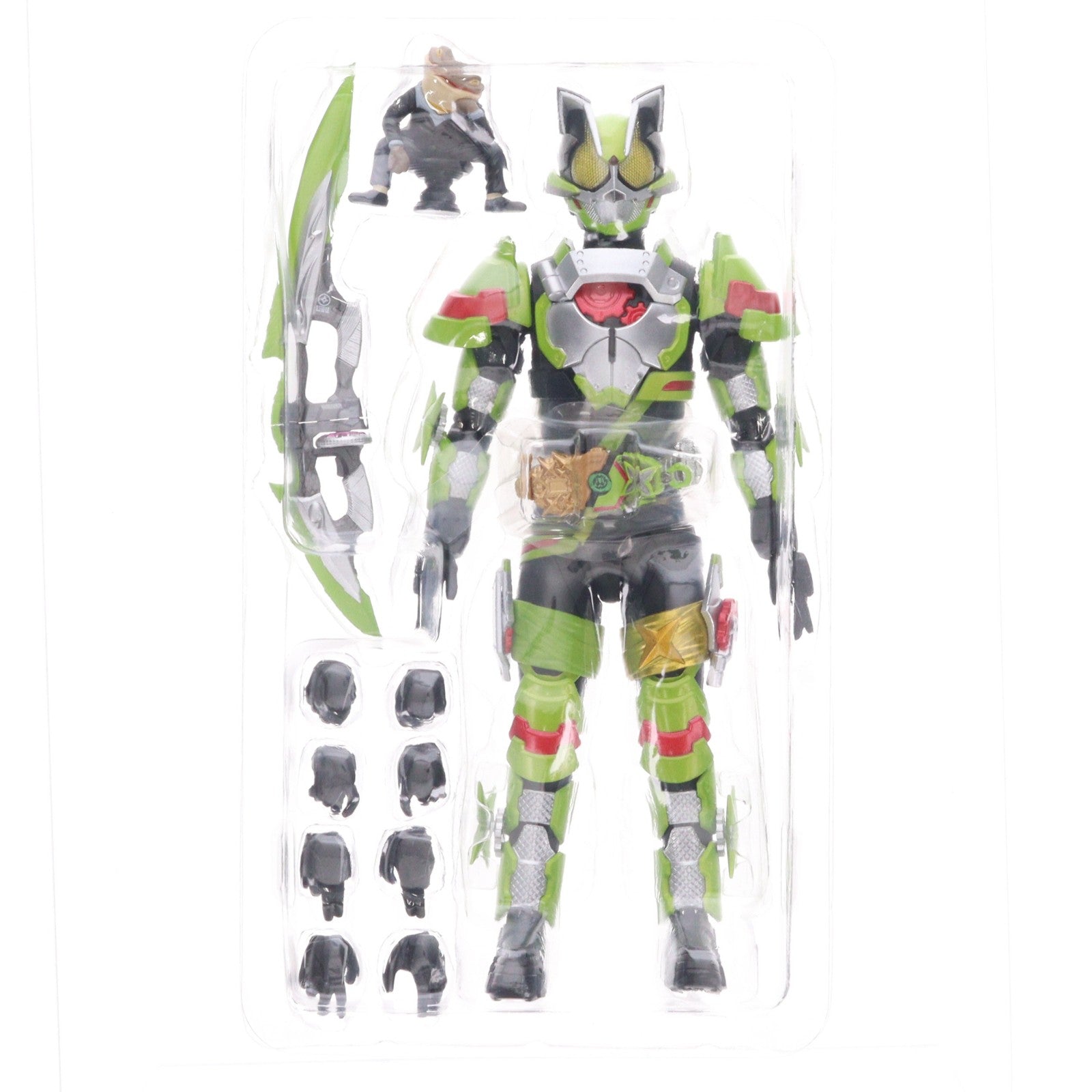 【中古即納】[FIG] 魂ウェブ商店限定 S.H.Figuarts(フィギュアーツ) 仮面ライダータイクーン フィーバーニンジャフォーム&ケケラ(カエルの置物)セット 仮面ライダーギーツ 完成品 可動フィギュア バンダイスピリッツ(20251215)