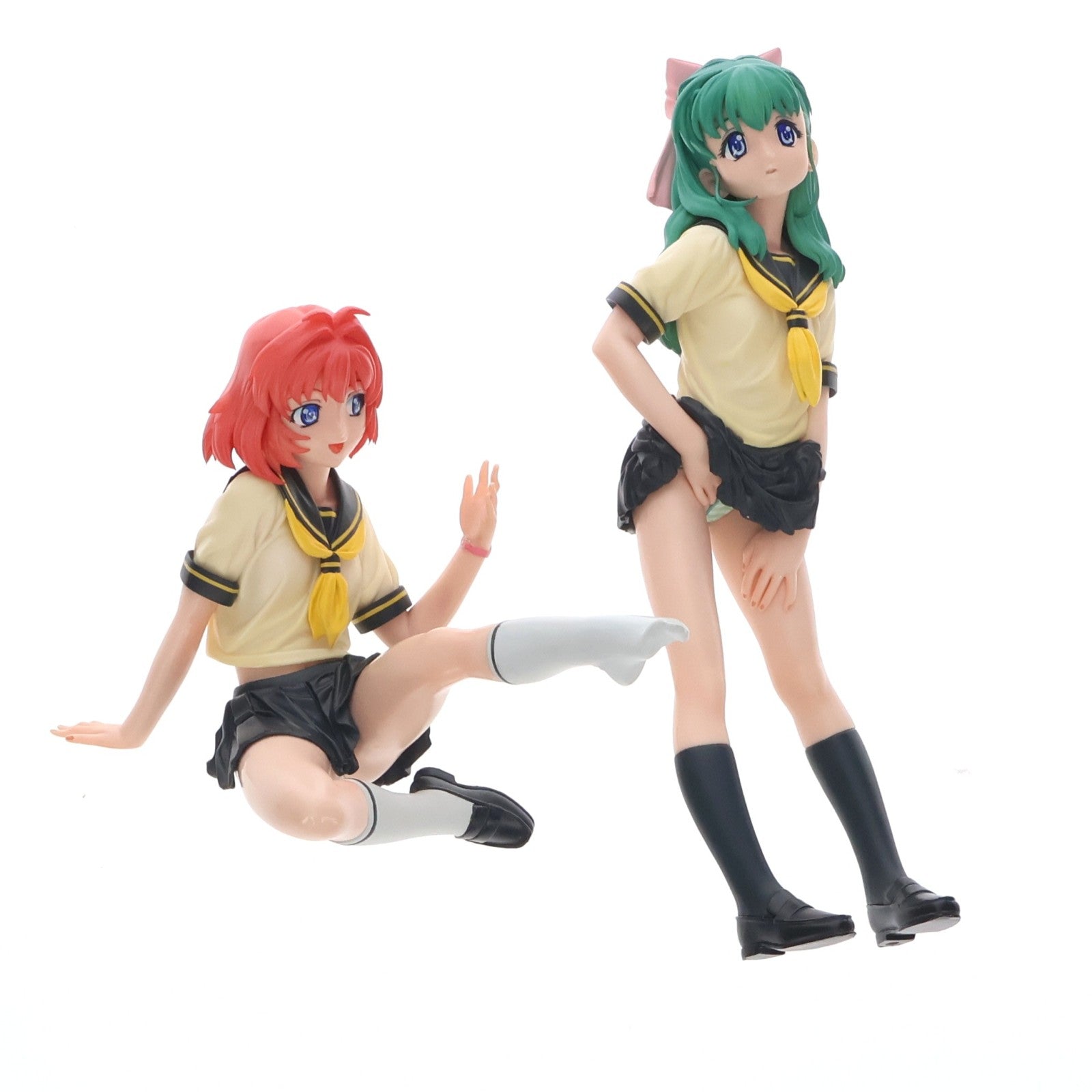 【中古即納】[FIG] 宮藤深衣奈&小野寺樺恋(みやふじみいな&おのでらかれん) ホビージャパン誌上限定版 おねがい☆ツインズ 1/7 完成品 フィギュア マックスファクトリー(20040930)