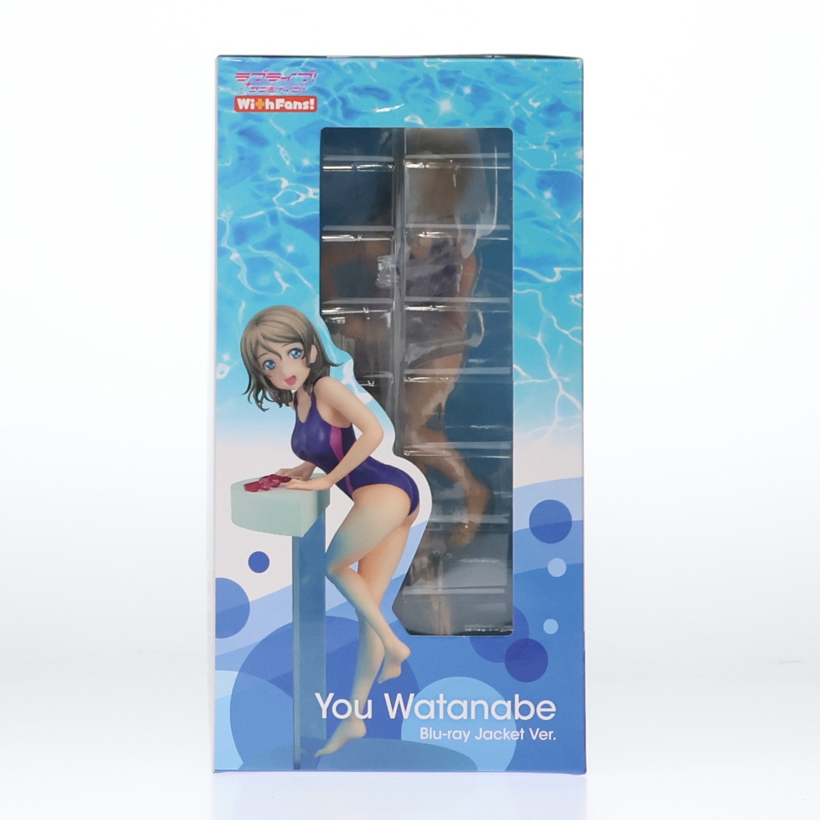 【中古即納】[FIG] 特典CD付属 A-on STORE限定 渡辺曜(わたなべよう) Blu-rayジャケットVer.(限定版!!) ラブライブ!サンシャイン!! 1/7 完成品 フィギュア(TU-1453) With Fans!(ウィズファンズ)/バンダイナムコアーツ(20190228)