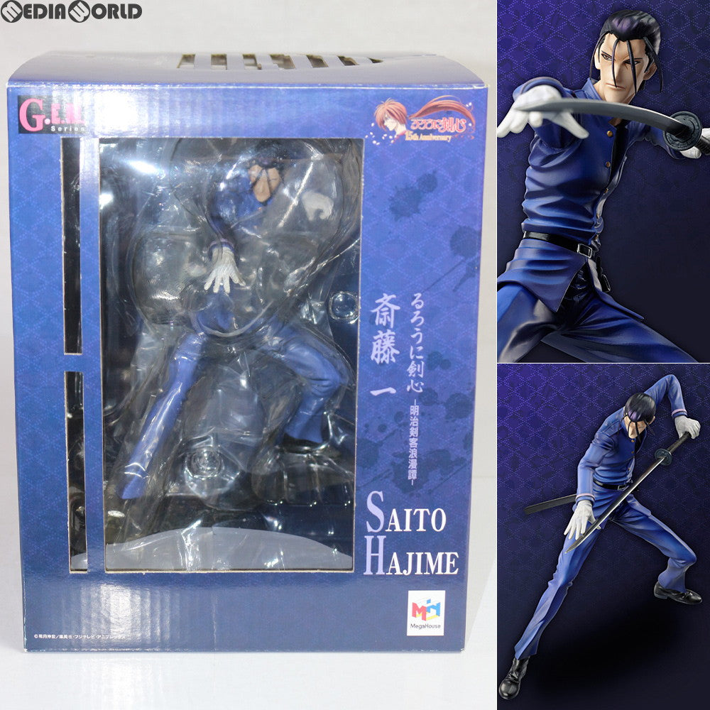 【中古即納】[FIG] G.E.M.シリーズ 斎藤一(さいとうはじめ) るろうに剣心-明治剣客浪漫譚- 1/8 完成品フィギュア メガハウス(20120201)