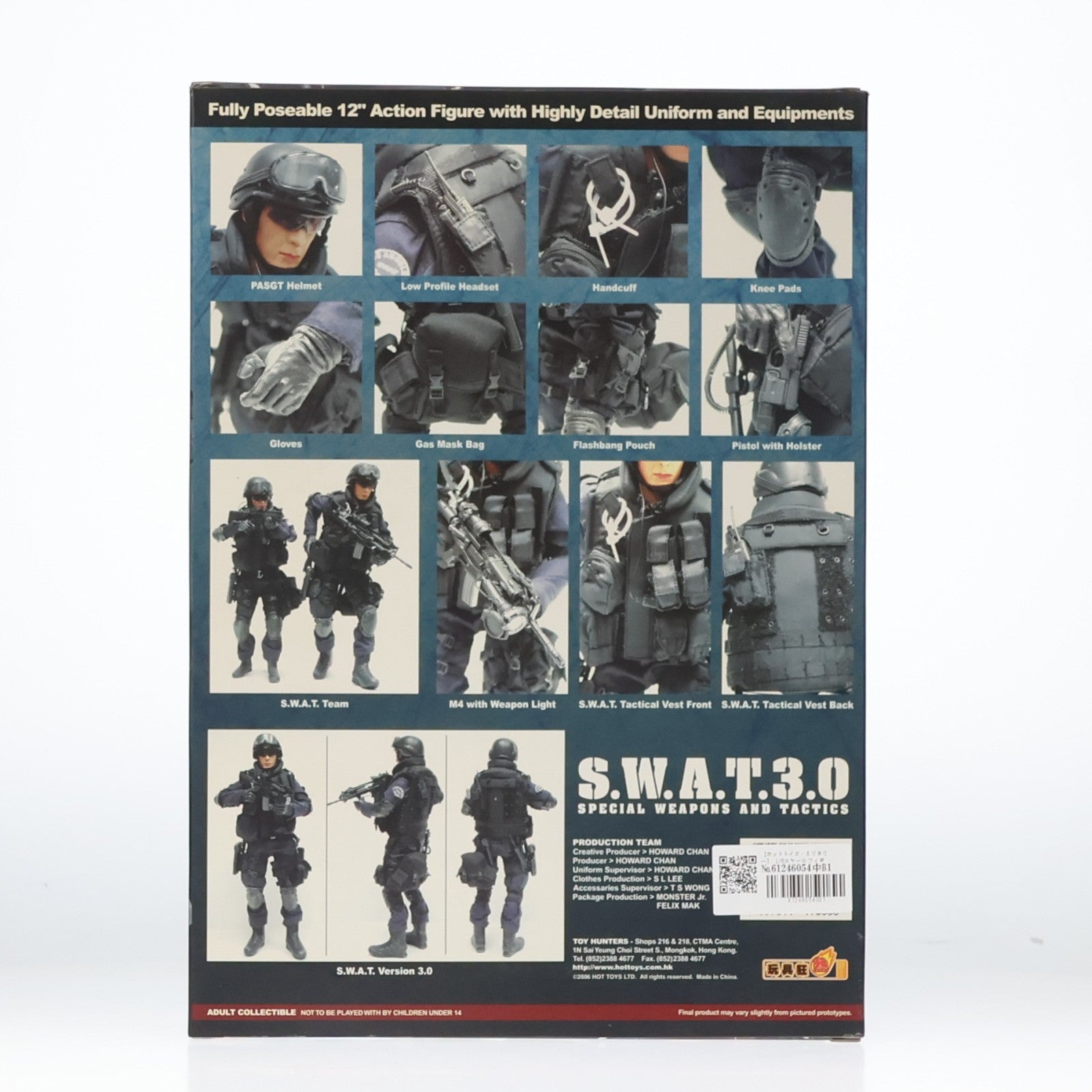 【中古即納】[FIG] ホットトイズ・ミリタリー S.W.A.T.(Version 3.0 Male Version) 1/6 完成品 可動フィギュア(M/SF/060102) ホットトイズ(20060131)