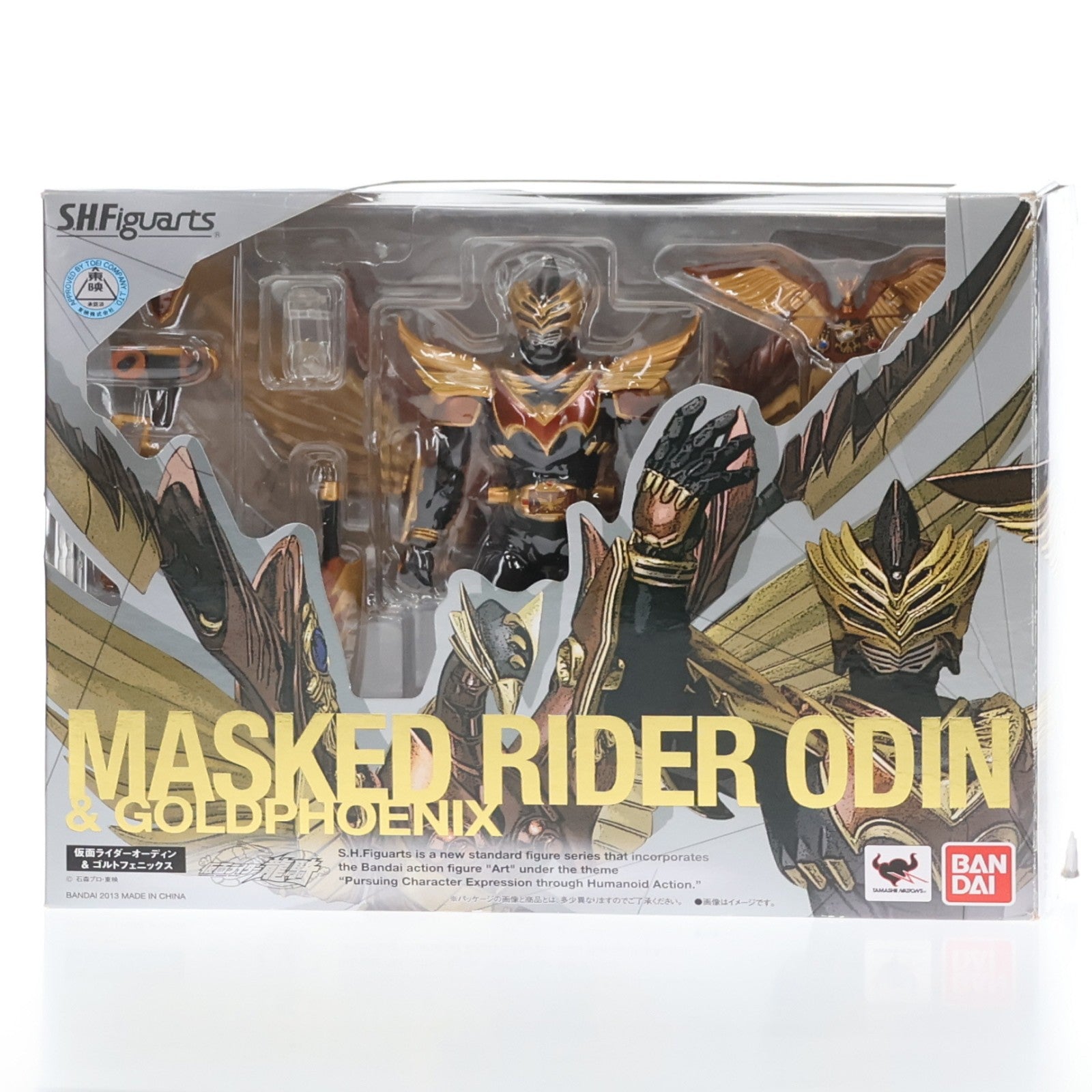 【中古即納】[FIG] S.H.Figuarts(フィギュアーツ) 仮面ライダーオーディン&ゴルトフェニックス 仮面ライダー龍騎 完成品 可動フィギュア バンダイ(20130622)