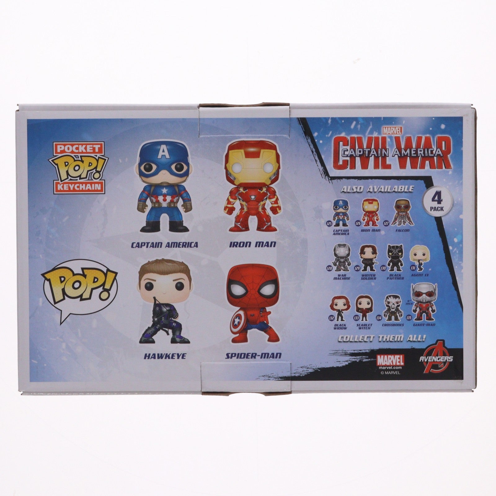 【中古即納】[FIG] POP! Marvel Series シビル・ウォー/キャプテン・アメリカ 4パック 完成品 フィギュア コミコンインターナショナル2016&原宿コミコン2016&トイサピエンス限定 FUNKO(ファンコ)/ホットトイズ(20160722)