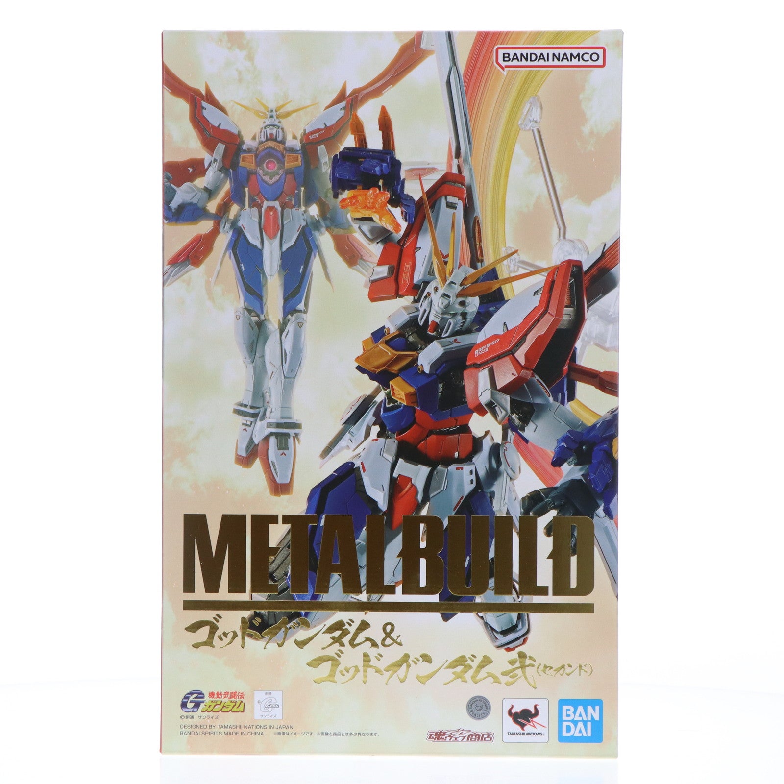 【中古即納】[FIG] 初期不良対応済み 魂ウェブ商店限定 METAL BUILD ゴッドガンダム&ゴッドガンダム弐(セカンド) 機動武闘伝Gガンダム 完成品 可動フィギュア バンダイスピリッツ(20250825)