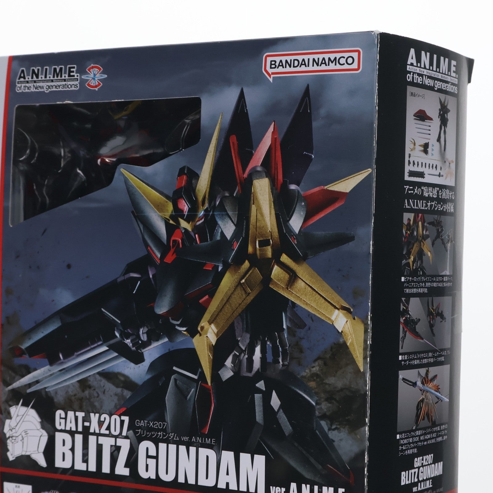 【中古即納】[FIG] ROBOT魂(SIDE MS) GAT-X207 ブリッツガンダム ver. A.N.I.M.E. 機動戦士ガンダムSEED(シード) 完成品 可動フィギュア バンダイスピリッツ(20231223)