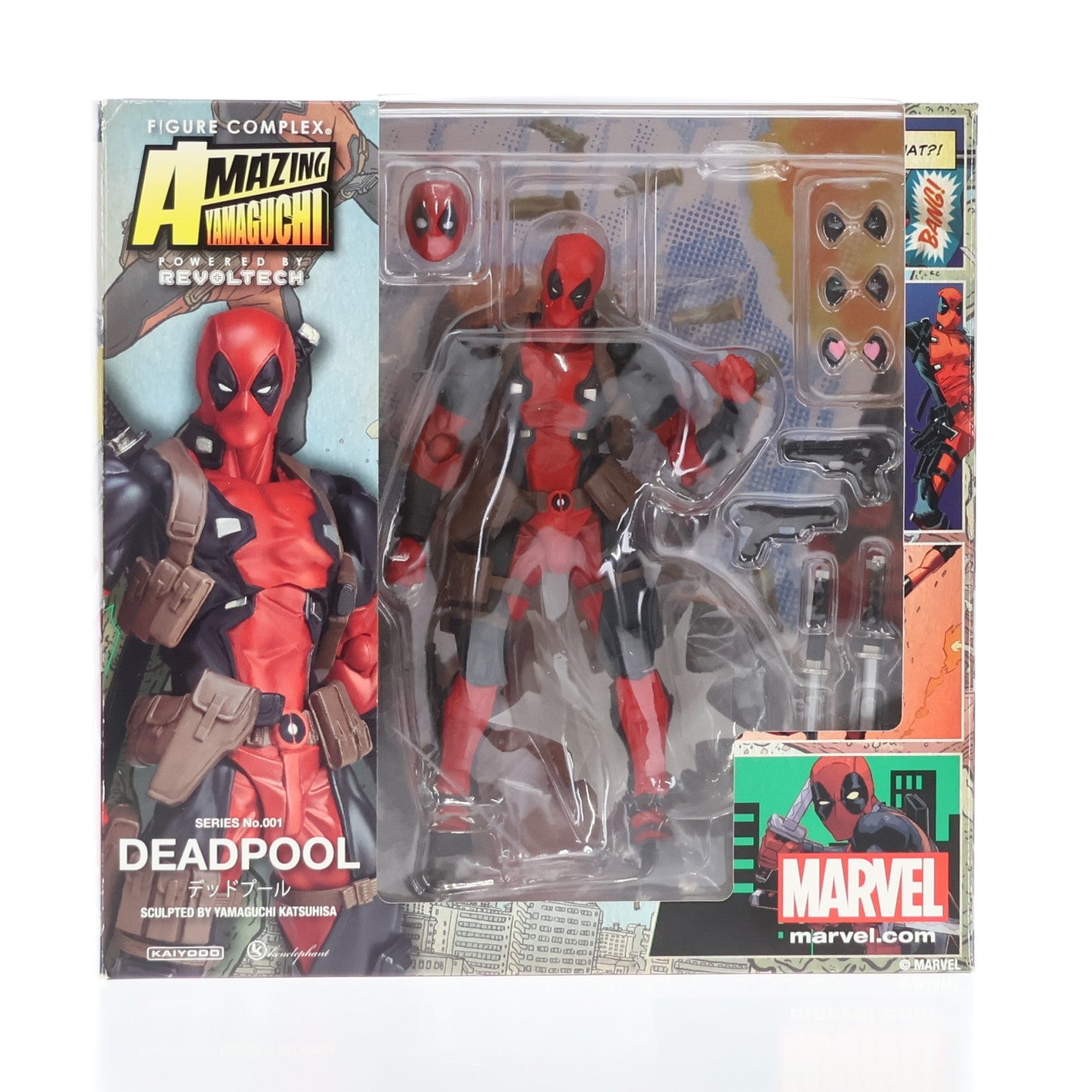 【中古即納】[FIG] (再々販) アメイジングヤマグチ No.001 DEADPOOL(デッドプール) 完成品 可動フィギュア 海洋堂/ケンエレファント(20201024)
