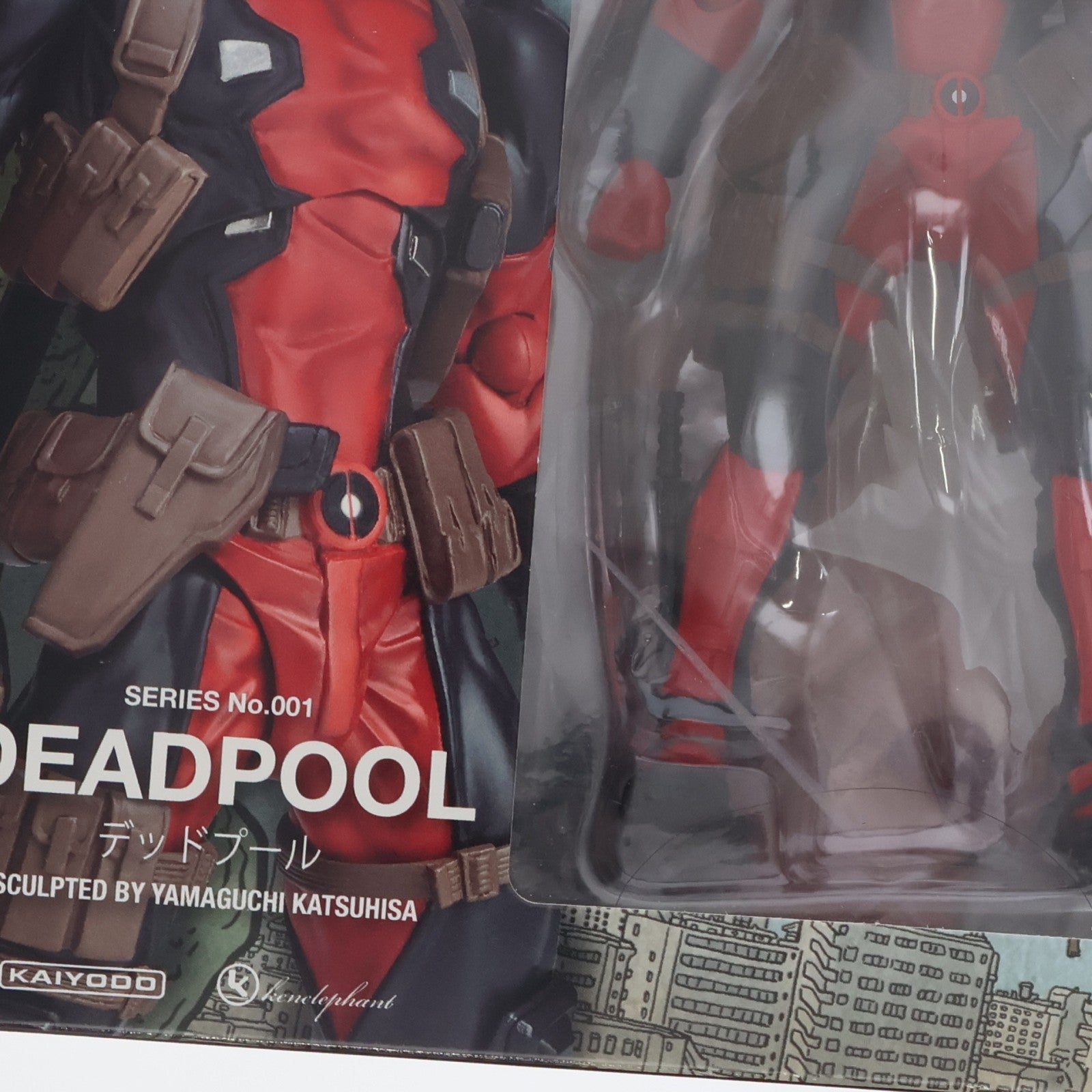 【中古即納】[FIG] (再々販) アメイジングヤマグチ No.001 DEADPOOL(デッドプール) 完成品 可動フィギュア 海洋堂/ケンエレファント(20201024)
