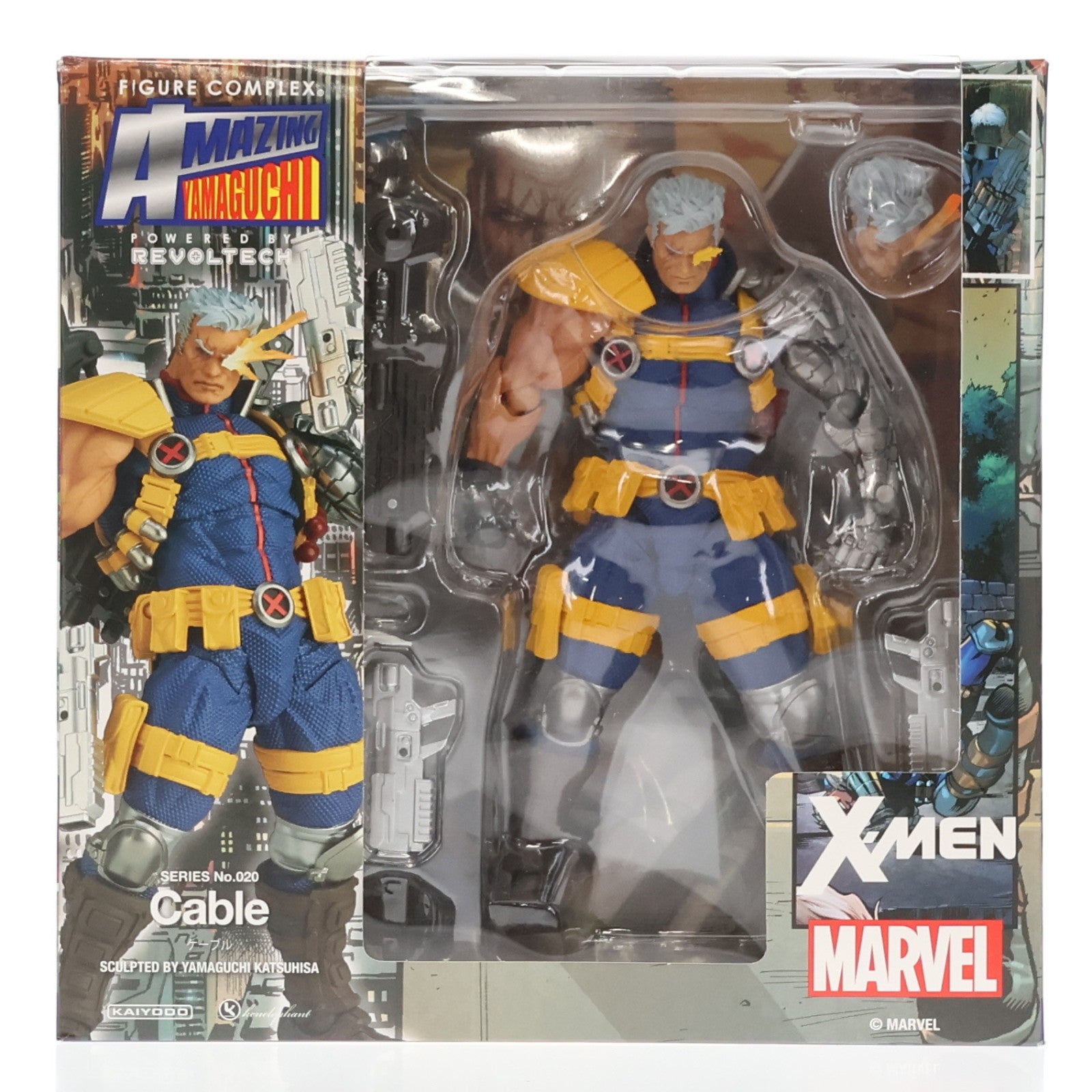 【中古即納】[FIG] フィギュアコンプレックス アメイジングヤマグチ No.020 Cable(ケーブル) X-MEN(エックスメン) 完成品 可動フィギュア 海洋堂(20201205)