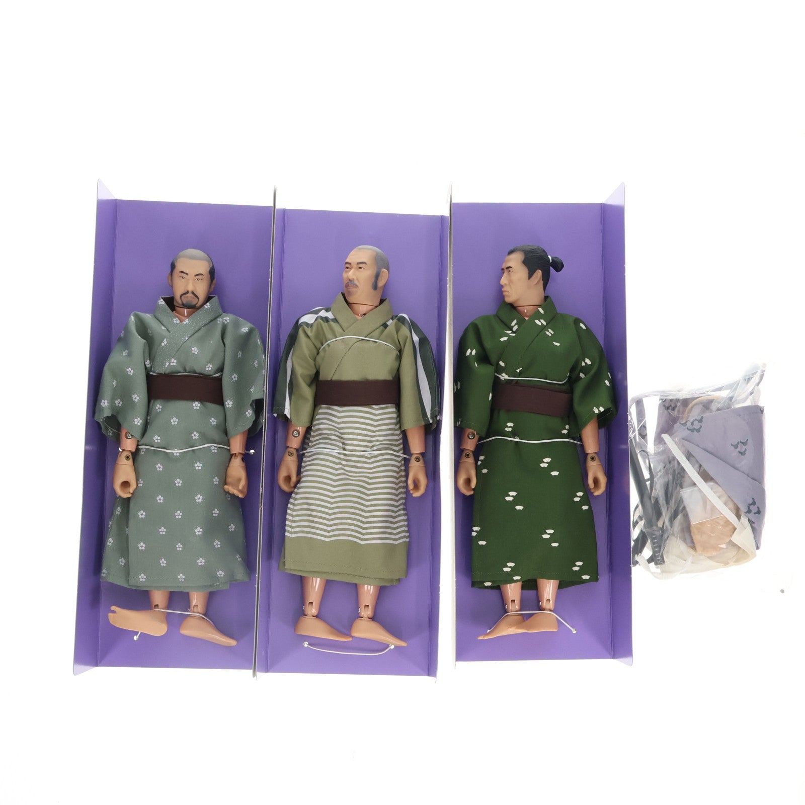 【中古即納】[FIG] 時代劇シリーズ 黒澤明 七人の侍 フィギュアセット(7体セット) 1/6 完成品 可動フィギュア アルフレックス(20040228)