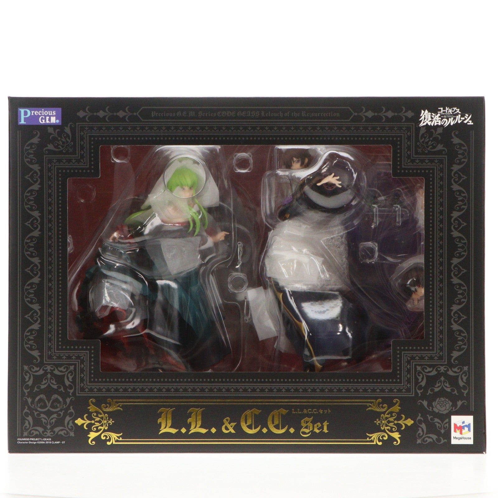 【中古即納】[FIG] 特典設定資料紙2枚付属 Precious G.E.M.シリーズ L.L.&C.C.セット(エルツー&シーツーセット) コードギアス 復活のルルーシュ 完成品 フィギュア 一部店舗&オンラインショップ限定 メガハウス(20200731)