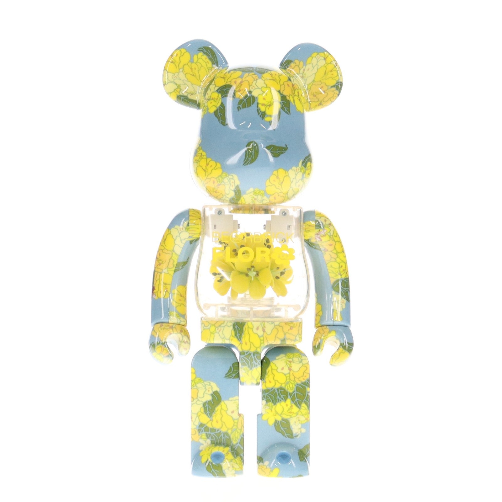 【中古即納】[FIG] BE@RBRICK(ベアブリック) FLOR@ GOLDEN SHOWER FLOWERS(ゴールデンシャワー フラワーズ) 400% 完成品 可動フィギュア メディコム・トイ(20220731)