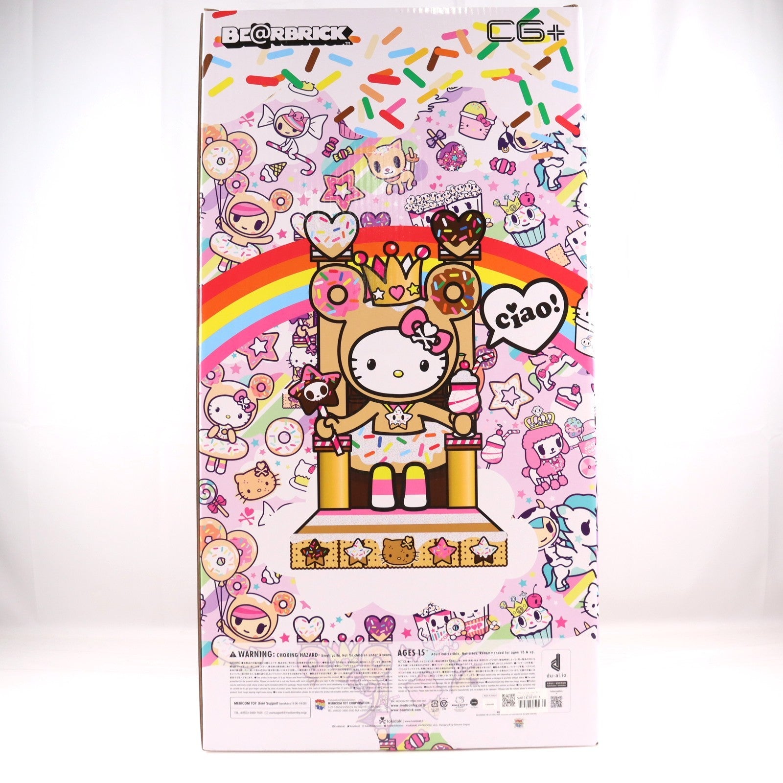 【中古即納】[FIG] Hello Kitty(ハローキティ) x Tokidoki(トキドキ) x BE@RBRICK(ベアブリック) 1000% 完成品 可動フィギュア メディコム・トイ(20081231)