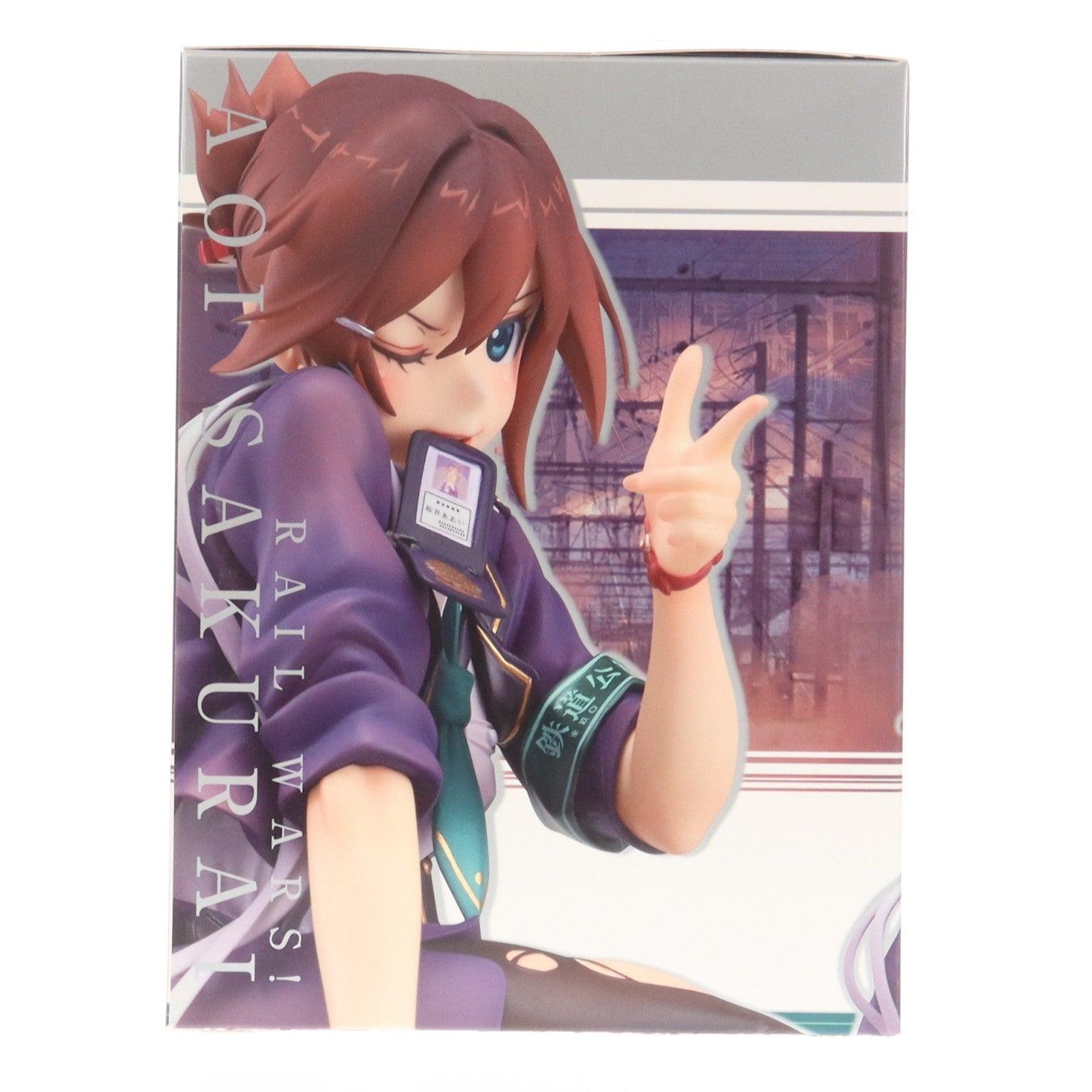 【中古即納】[FIG] GOODSMILE ONLINE SHOP限定 桜井あおい(さくらいあおい) RAIL WARS!(レール・ウォーズ) 1/7 完成品 フィギュア マックスファクトリー(20151023)