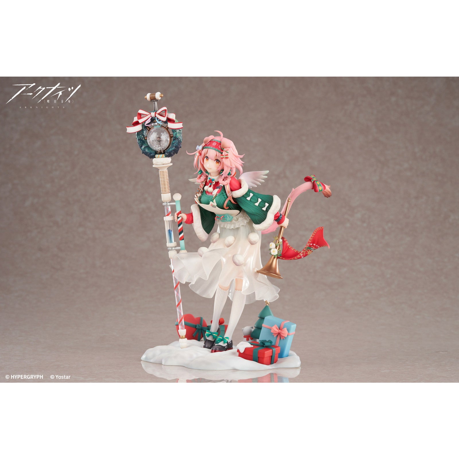 【中古即納】[FIG] アクリルキホルダー付属 ゴールデングロー しあわせの使いVer. アークナイツ 1/7 完成品 フィギュア APEX(エーペックス)(20260131)