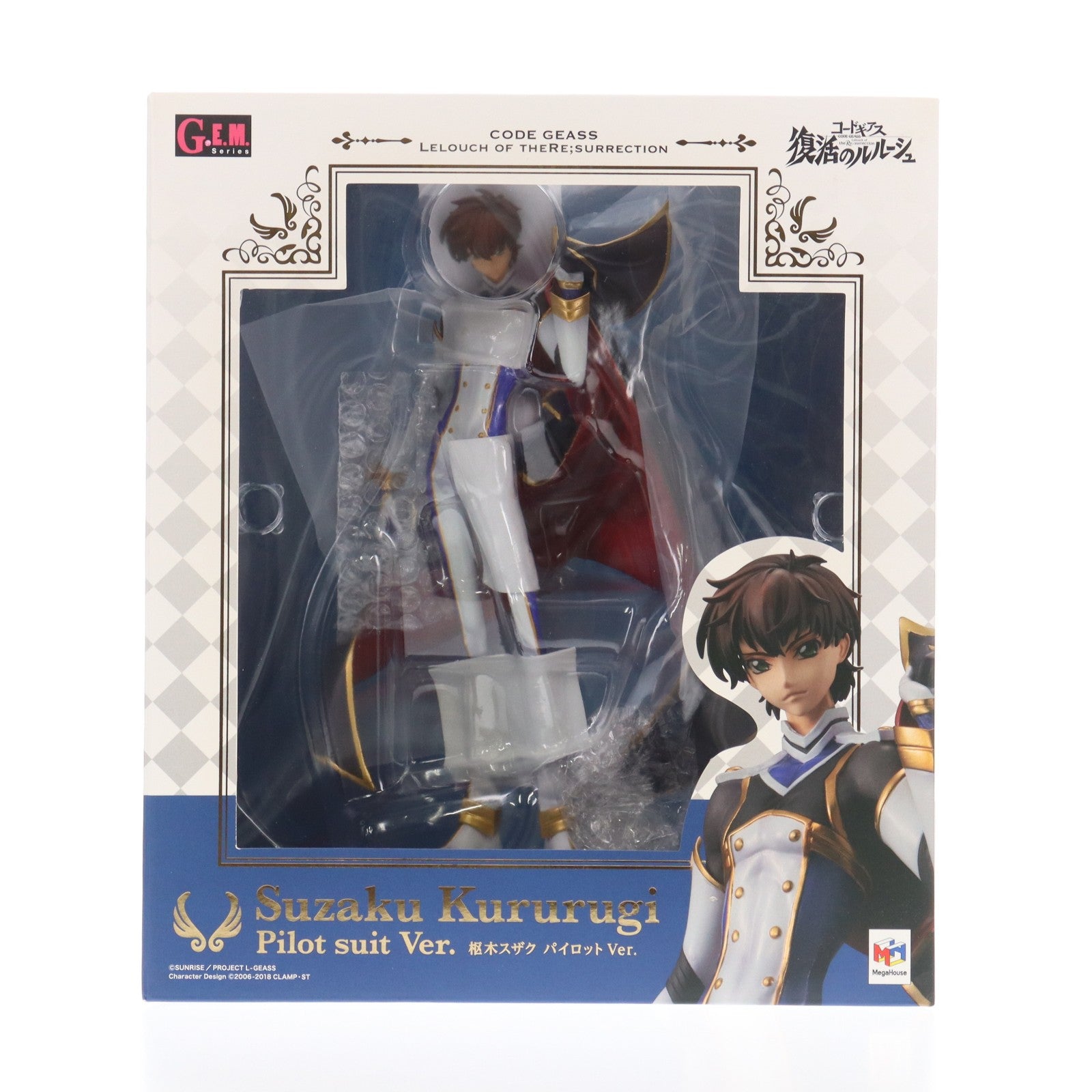 【中古即納】[FIG] G.E.M.シリーズ 枢木スザク(くるるぎすざく) パイロットスーツVer. コードギアス 復活のルルーシュ 完成品 フィギュア メガトレショップ&一部オンラインショップ限定 メガハウス(20210131)