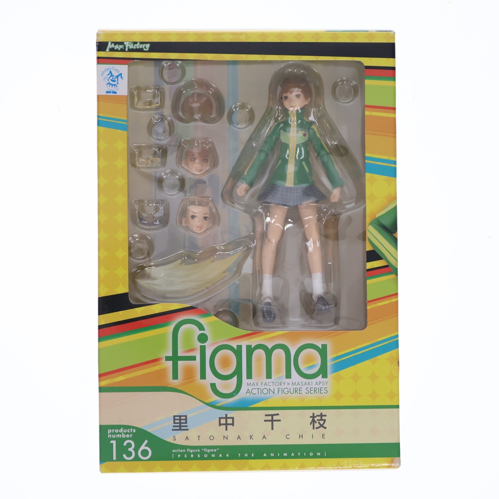 【中古即納】[FIG] figma(フィグマ) 136 里中千枝(さとなかちえ) TVアニメ「ペルソナ4」 完成品 可動フィギュア マックスファクトリー(20120701)