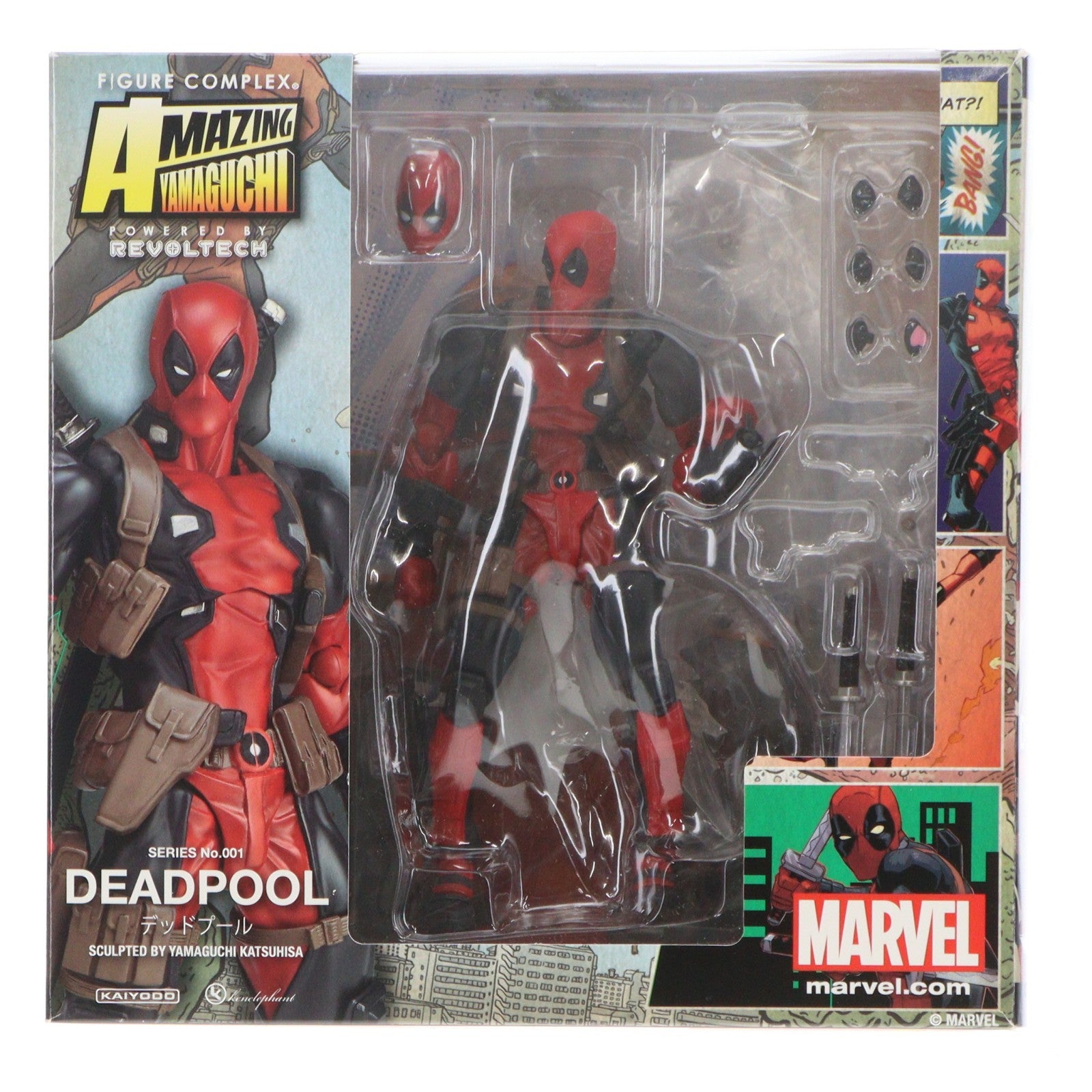 【中古即納】[FIG] (再々販) アメイジングヤマグチ No.001 DEADPOOL(デッドプール) 完成品 可動フィギュア 海洋堂/ケンエレファント(20201024)