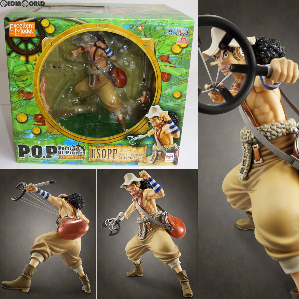 【中古即納】[FIG] Portrait.Of.Pirates P.O.P Sailing Again ウソップ ONE PIECE(ワンピース) 1/8 完成品 フィギュア メガハウス(20120929)