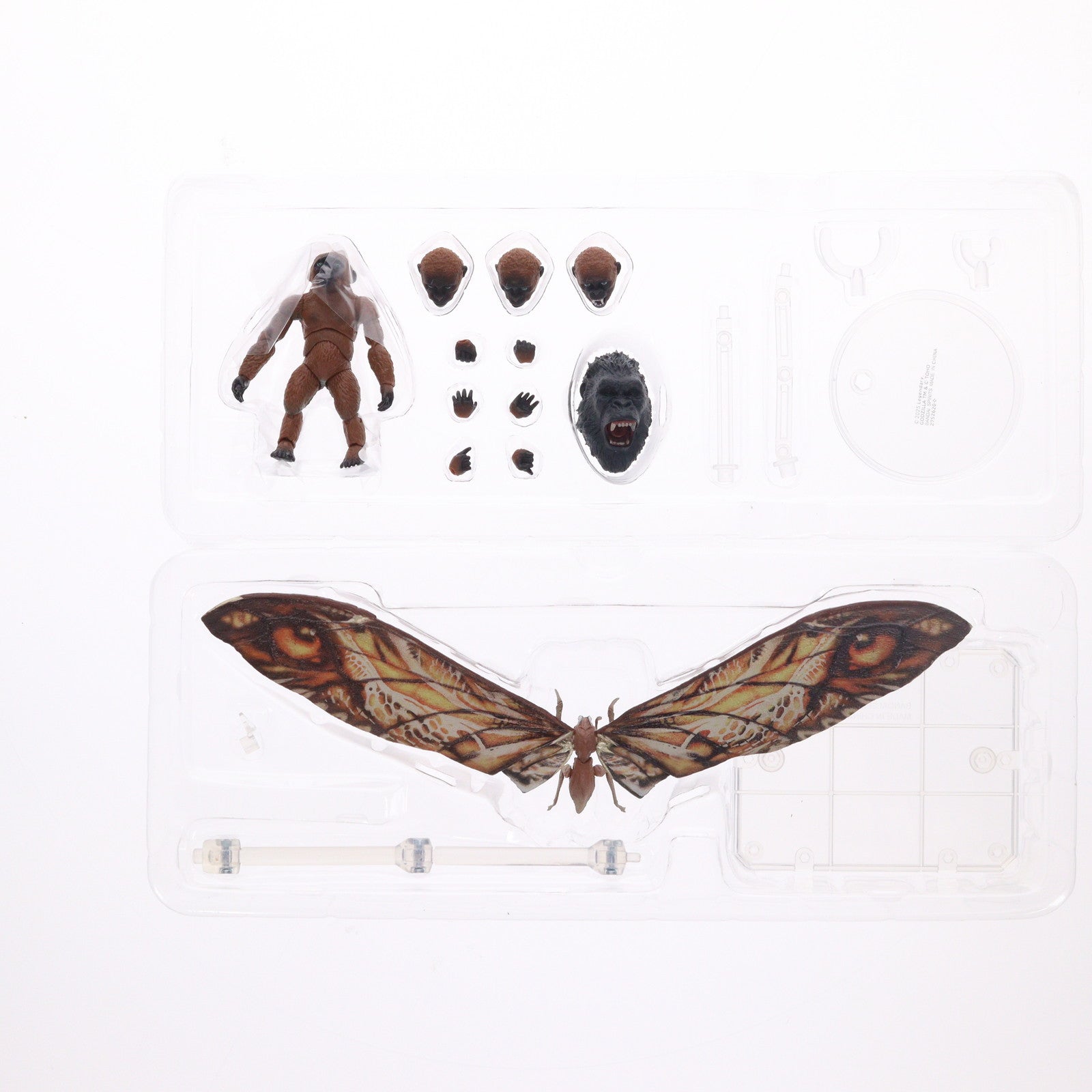【中古即納】[FIG] S.H.MonsterArts(モンスターアーツ) SUKO & MOTHRA(2024)(スーコ&モスラ) ゴジラ×コング 新たなる帝国 完成品 フィギュア バンダイスピリッツ(20240726)