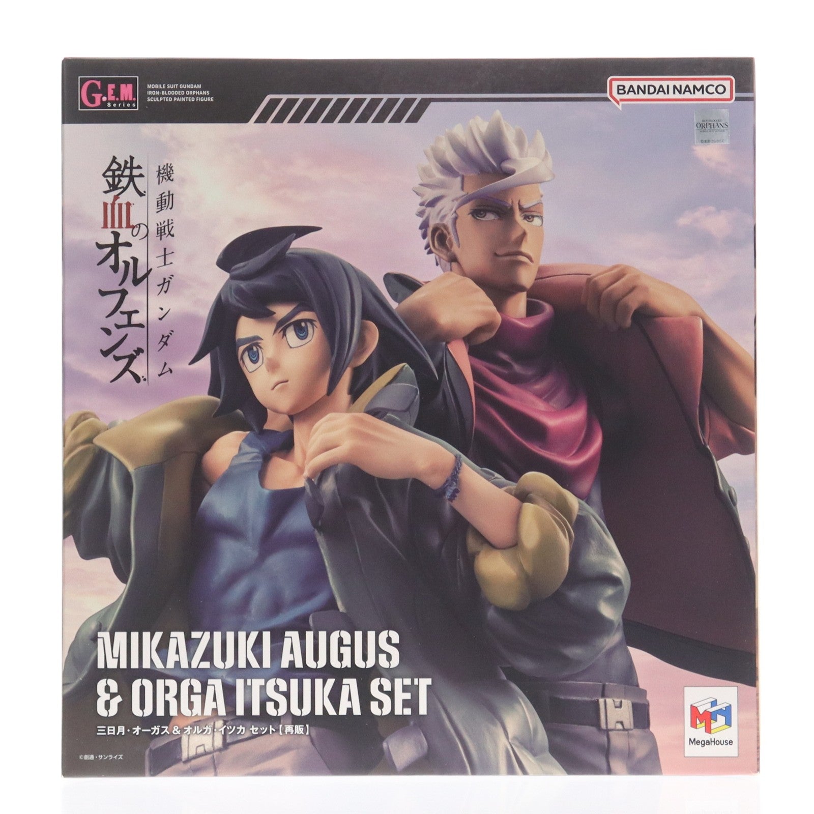 【中古即納】[FIG] (再販) G.E.M.シリーズ 三日月・オーガス&オルガ・イツカ 機動戦士ガンダム 鉄血のオルフェンズ 完成品 フィギュア 一部店舗&オンラインショップ限定 メガハウス(20260129)