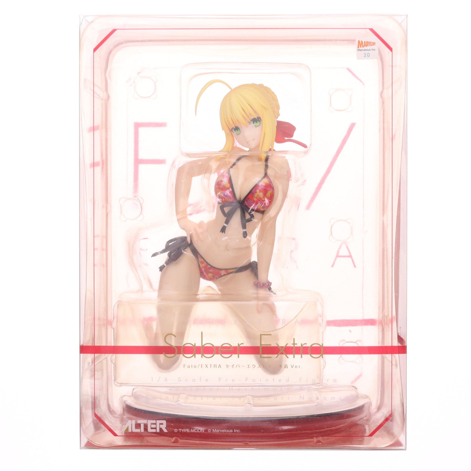 【中古即納】[FIG] セイバーエクストラ 水着Ver. Fate/EXTRA(フェイト/エクストラ) 1/6 完成品 フィギュア アルター(20170525)