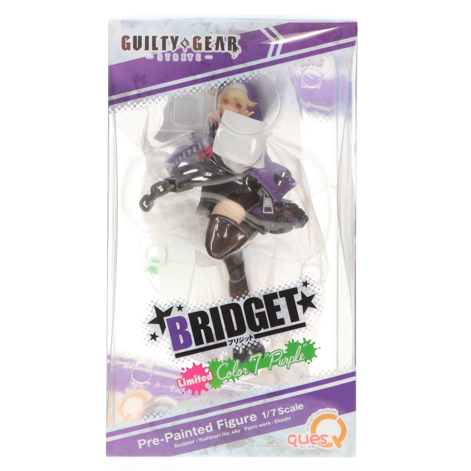 【中古即納】[FIG] ブリジット Limited カラー7『パープル』 GUILTY GEAR-STRIVE-(ギルティギア ストライヴ) 1/7 完成品 フィギュア ワンダーフェスティバル2025冬&イベント限定 キューズQ(20250209)