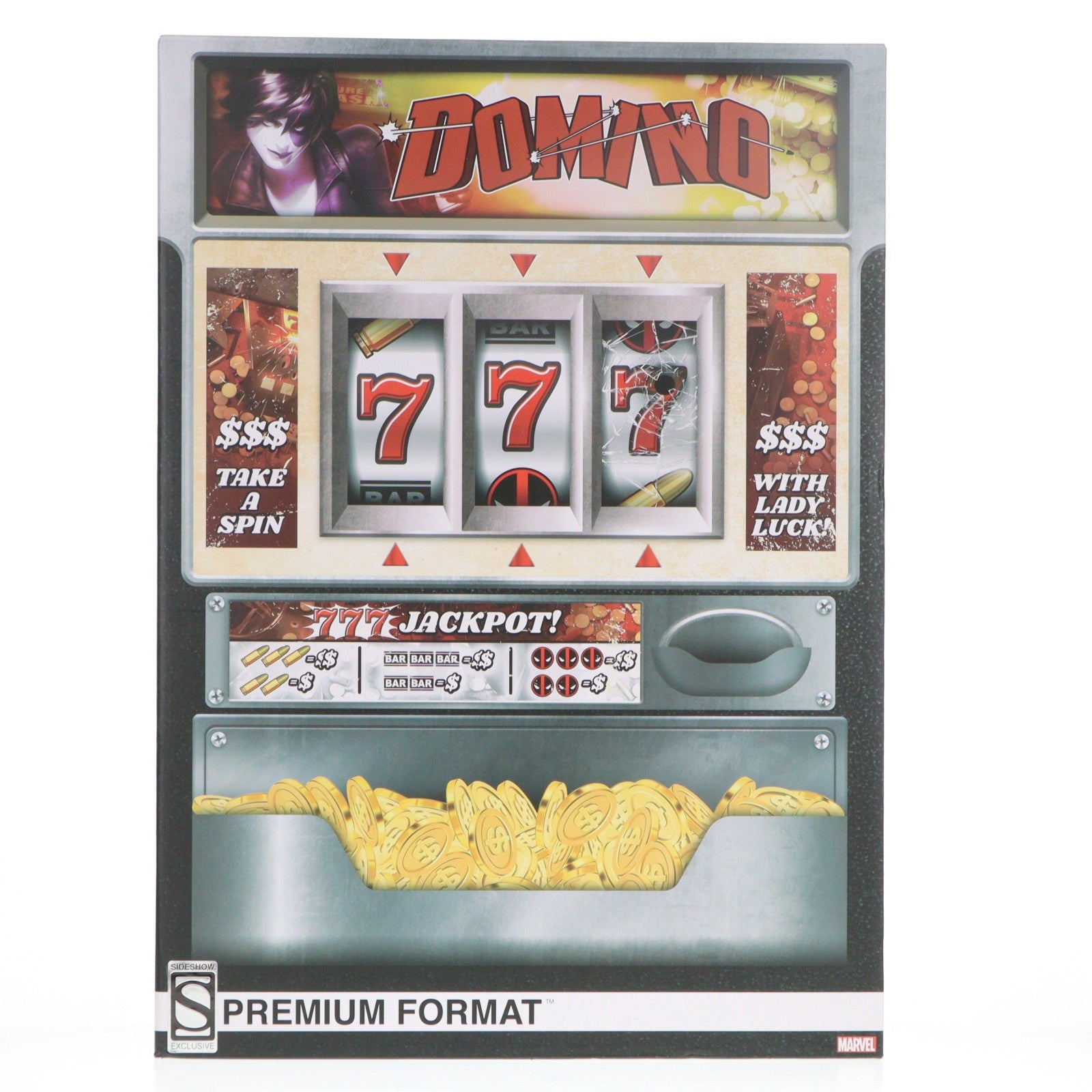【中古即納】[FIG] プレミアム・フォーマット・フィギュア ドミノ Exclusive Edition マーベル・コミック 完成品 サイドショウ(20191231)