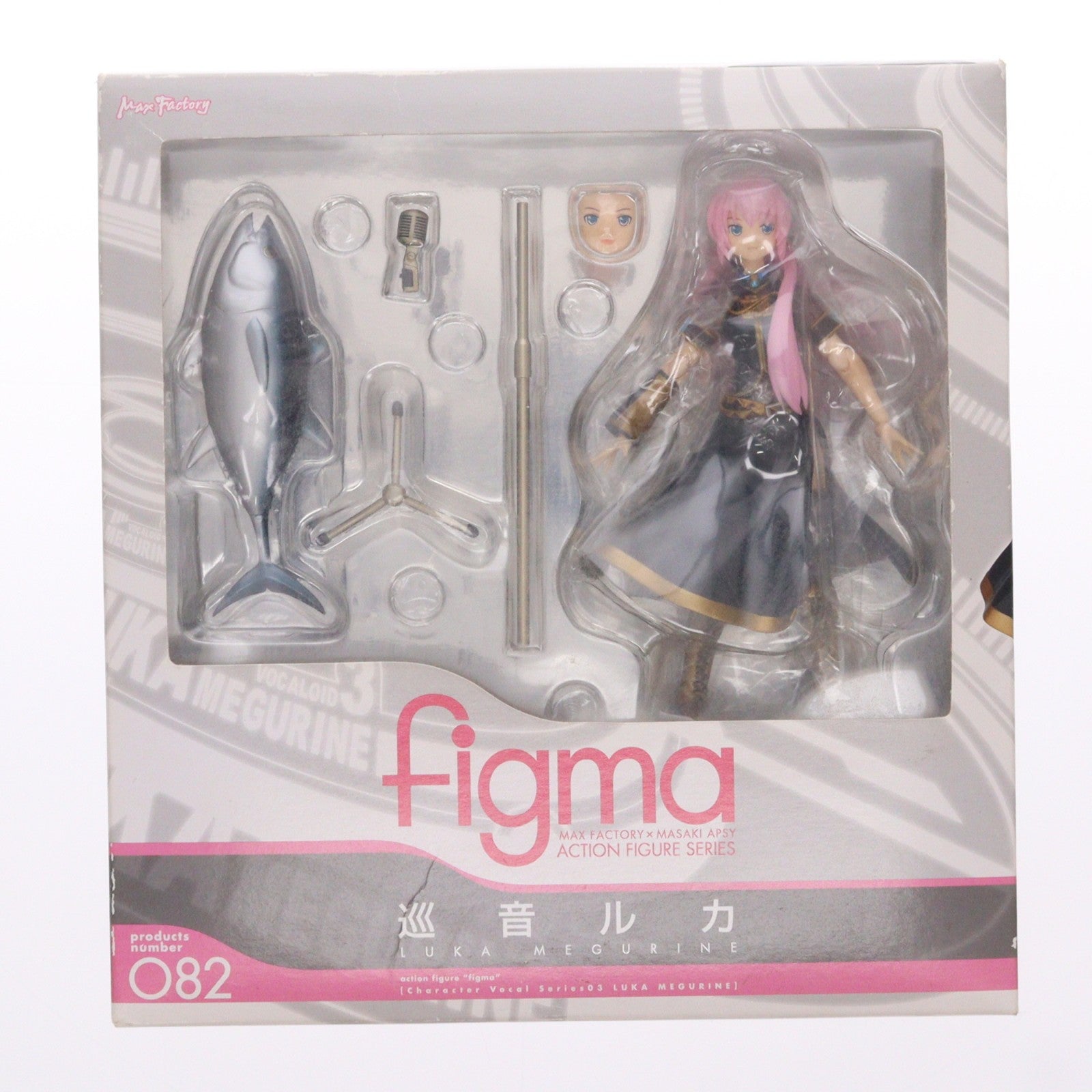 【中古即納】[FIG] figma(フィグマ) 082 巡音ルカ(めぐりねるか) キャラクター・ボーカル・シリーズ03 巡音ルカ 完成品 可動フィギュア マックスファクトリー(20101117)