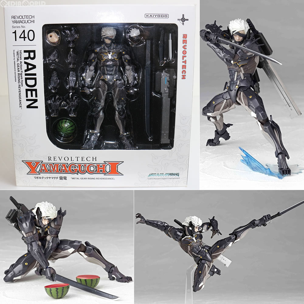 【中古即納】[FIG] リボルテックヤマグチ No.140 雷電(らいでん) METAL GEAR RISING REVENGEANCE(メタルギアライジングリベンジェンス) 完成品 可動フィギュア 海洋堂(20131115)