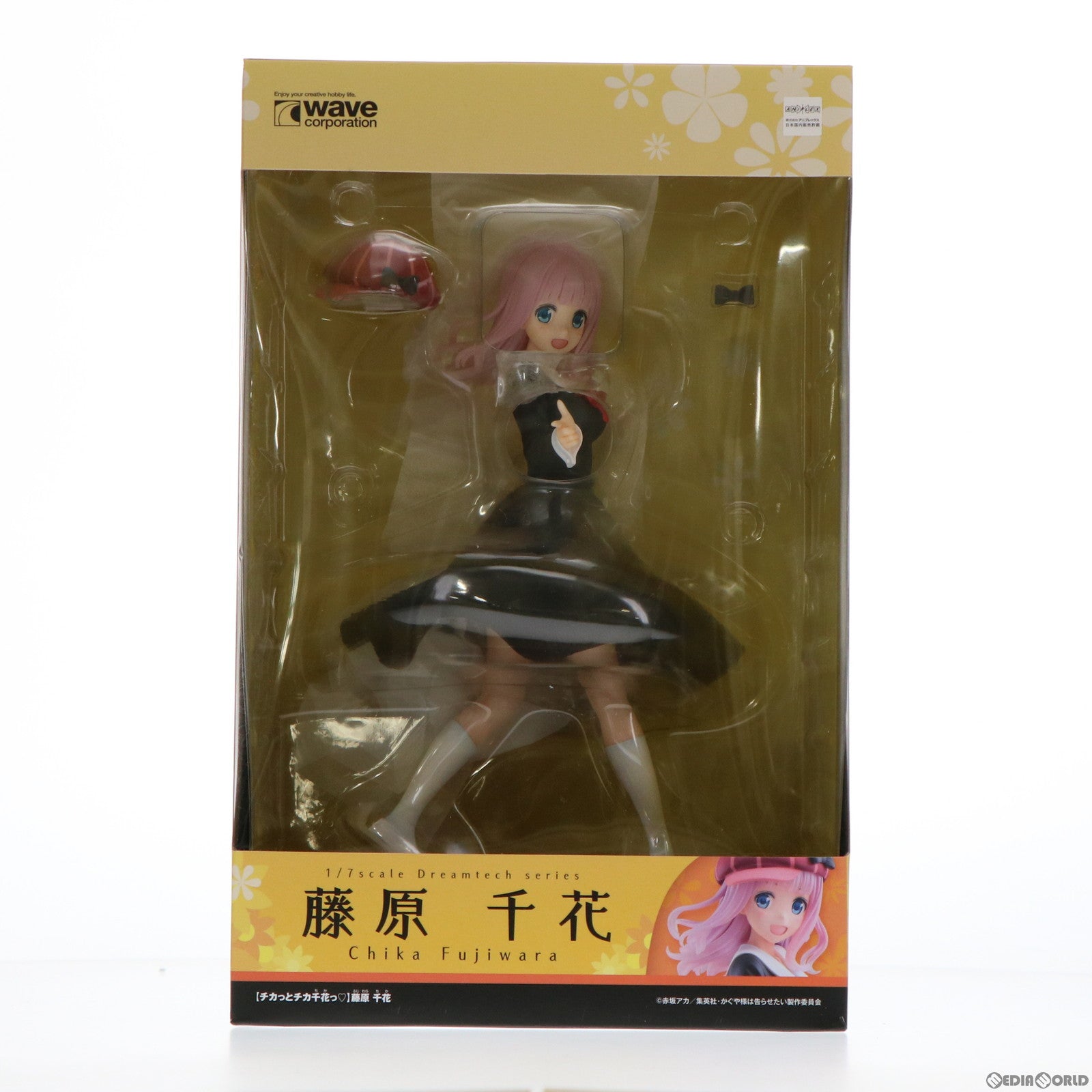 【中古即納】[FIG] ドリームテック 【チカっとチカ千花っ】藤原千花(ふじわらちか) かぐや様は告らせたい～天才たちの恋愛頭脳戦～ 1/7 完成品 フィギュア(DT-170) ウェーブ(WAVE)(20210825)