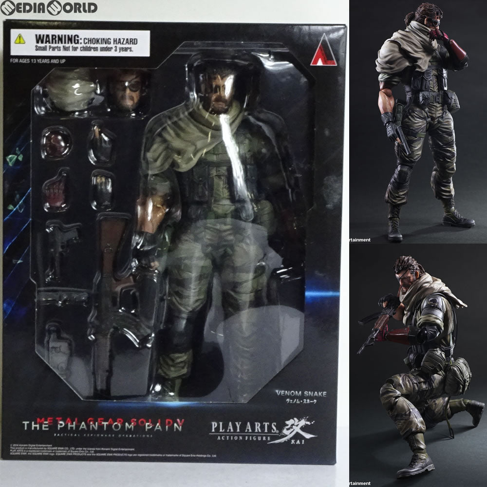 【中古即納】[FIG] PLAY ARTS改(プレイアーツ改) ヴェノム・スネーク METAL GEAR SOLID V: THE PHANTOM PAIN(メタルギアソリッド5 ファントムペイン) 完成品 可動フィギュア スクウェア・エニックス(20141128)