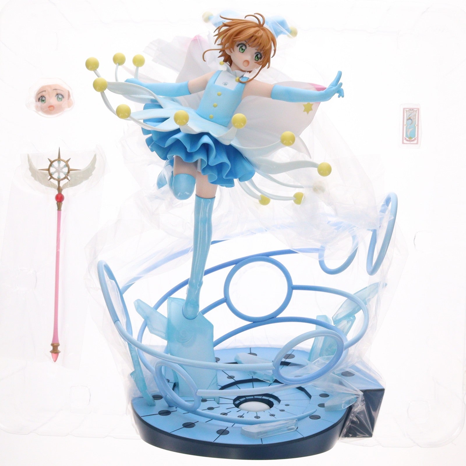 【中古即納】[FIG] 木之本桜(きのもとさくら) -バトルコスチューム ウォーターVer.- カードキャプターさくら クリアカード編 1/7 完成品 フィギュア eStream(20240531)