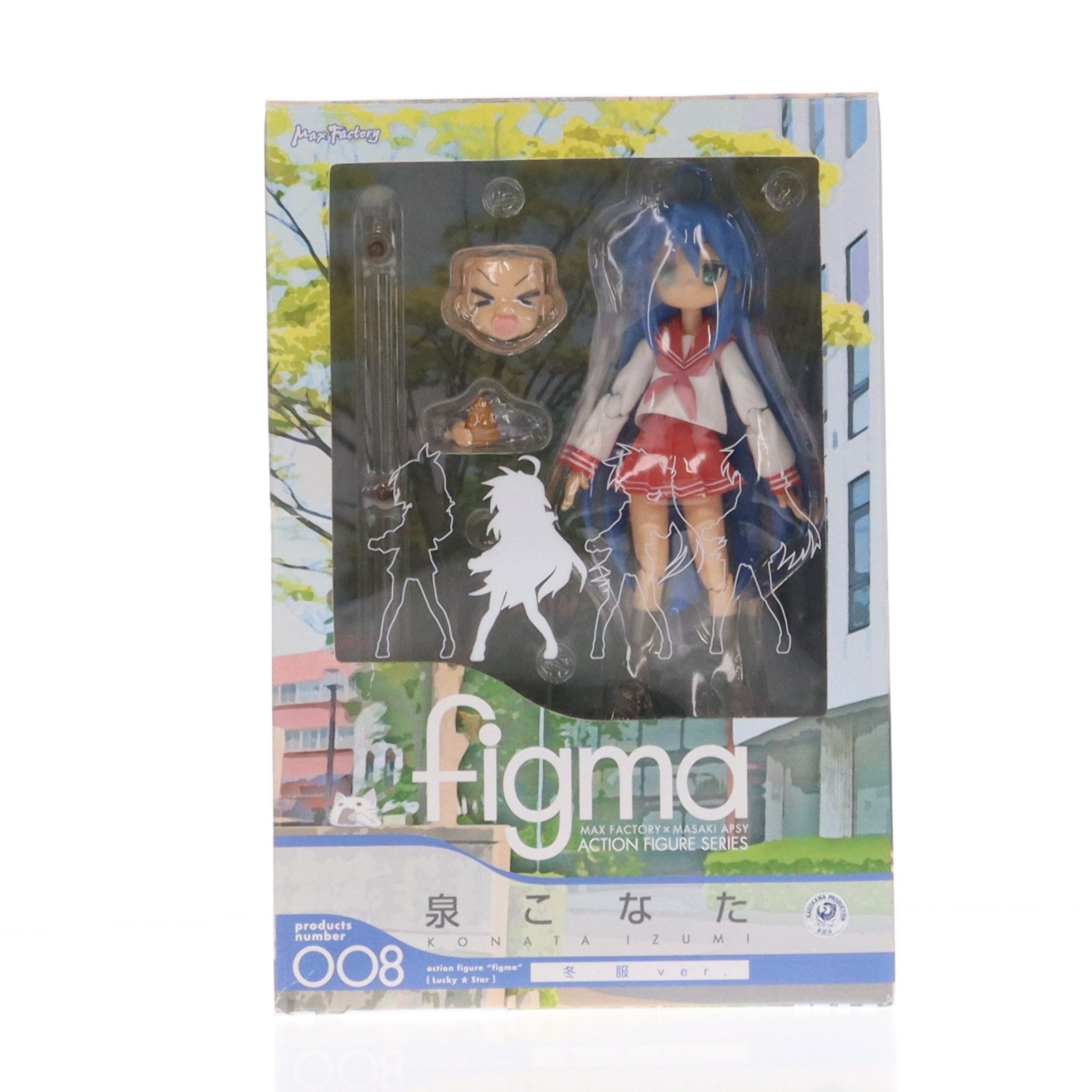【中古即納】[FIG] figma(フィグマ) 008 泉こなた(いずみこなた) 冬服ver. TVアニメ らき☆すた 完成品 可動フィギュア マックスファクトリー(20080730)