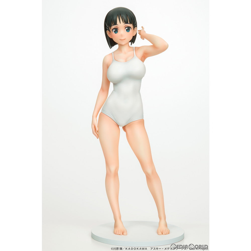【中古即納】[FIG] 桐ヶ谷直葉(きりがやすぐは) 白スクver. ソードアート・オンライン 1/7 完成品 フィギュア Q-six(キューシックス)(20220109)