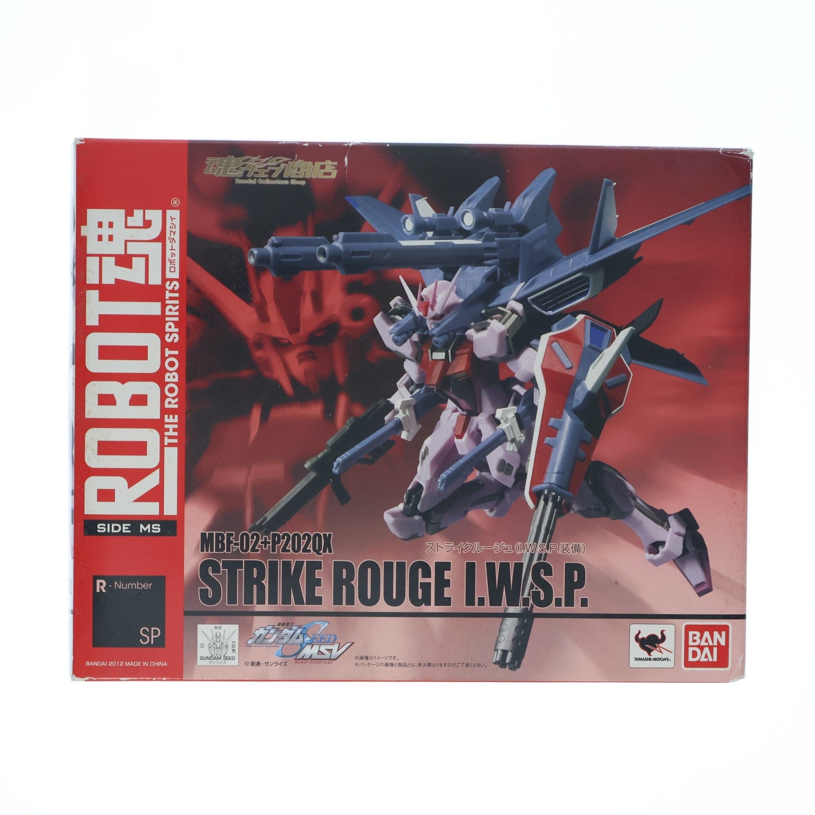 【中古即納】[FIG] 魂ウェブ商店限定 ROBOT魂(SIDE MS) ストライクルージュ(I.W.S.P.装備) ガンダムSEED MSV 完成品 可動フィギュア バンダイ(20120229)