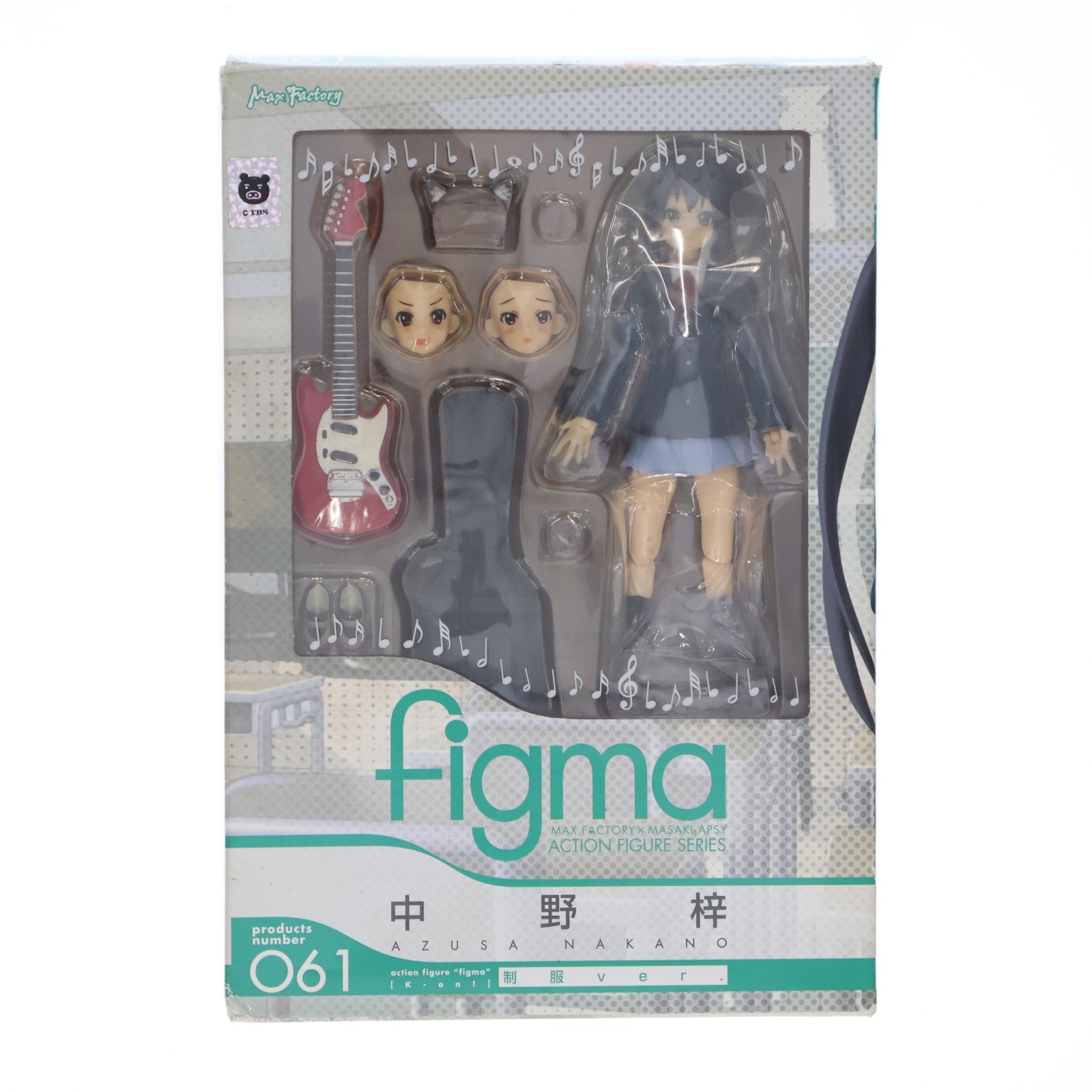 【中古即納】[FIG] figma(フィグマ) 061 中野梓(なかのあずさ) 制服ver. けいおん! 完成品 可動フィギュア マックスファクトリー(20100901)